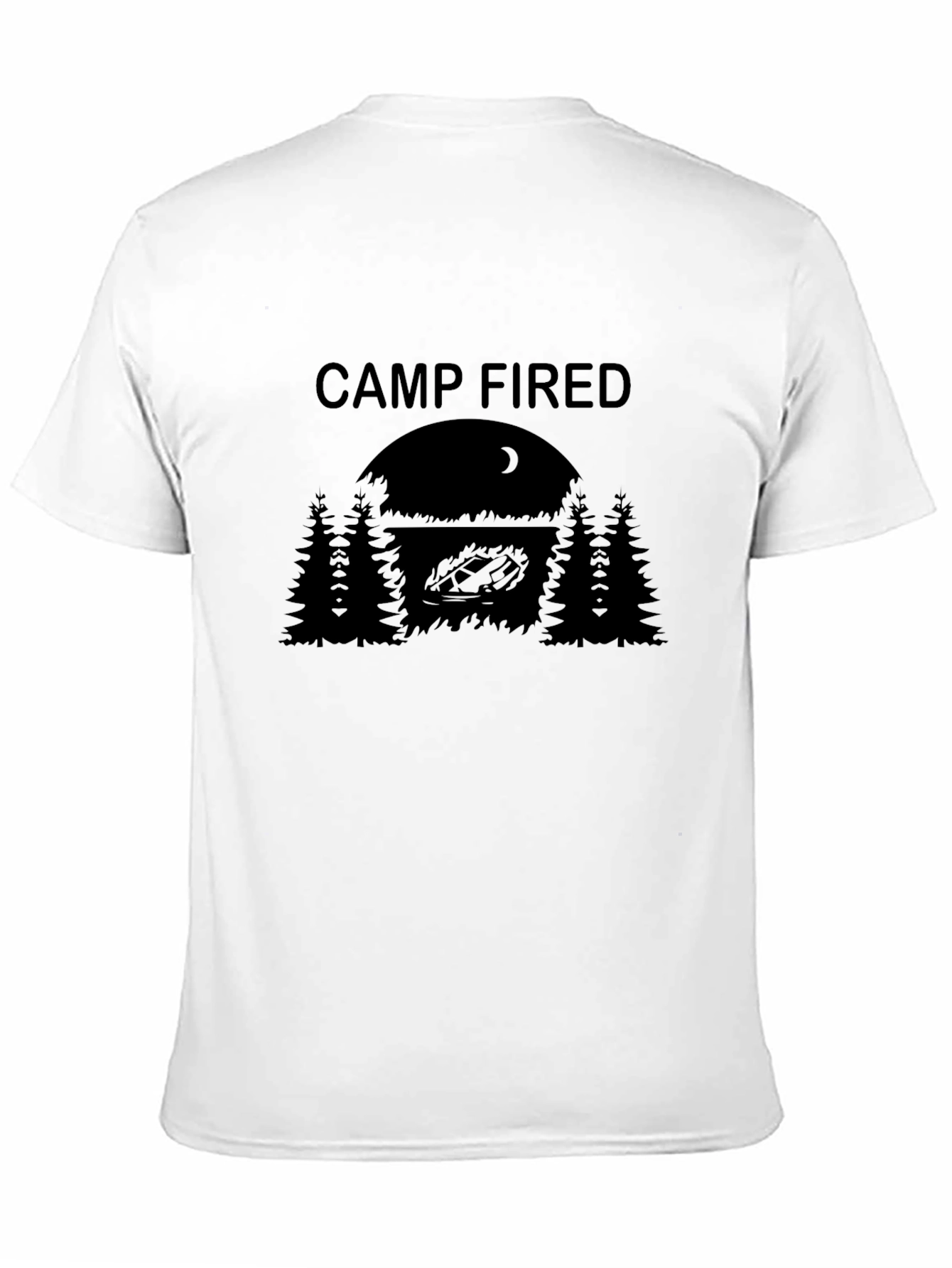 Camp Fired Graphic Tee - Funny Camping T-Shirt
