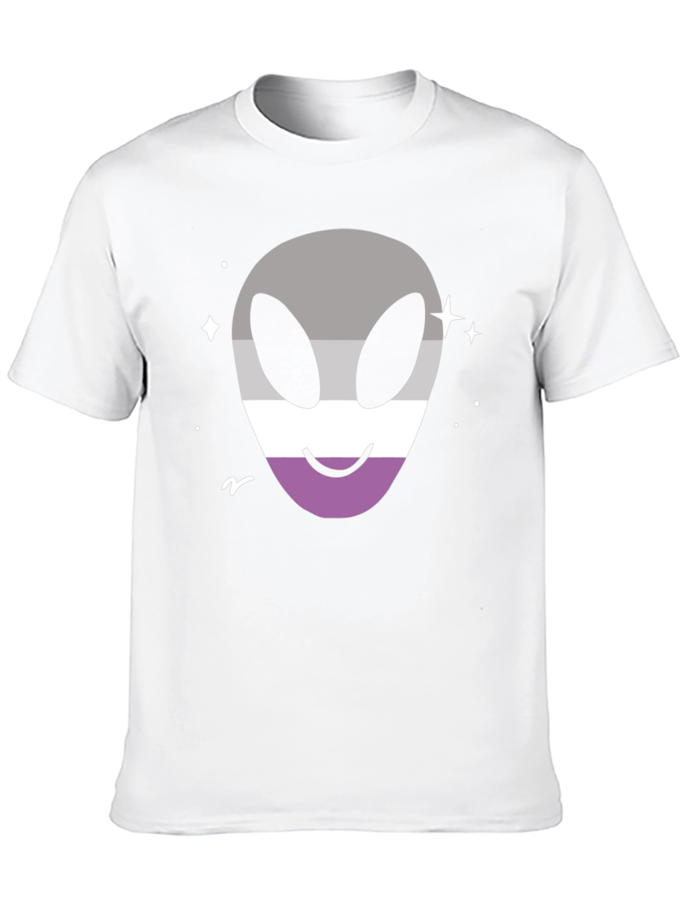 Asexual Pride Alien T-Shirt - Black