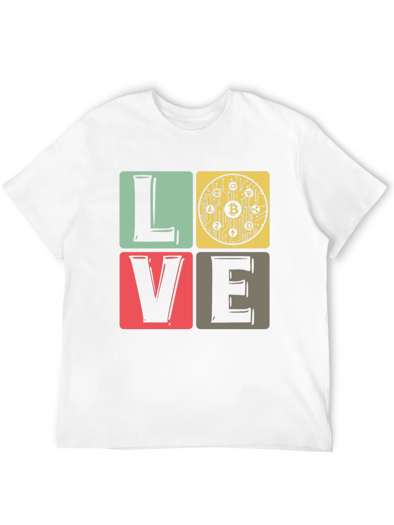 Bitcoin Crypto LOVE T-Shirt - Black Tee