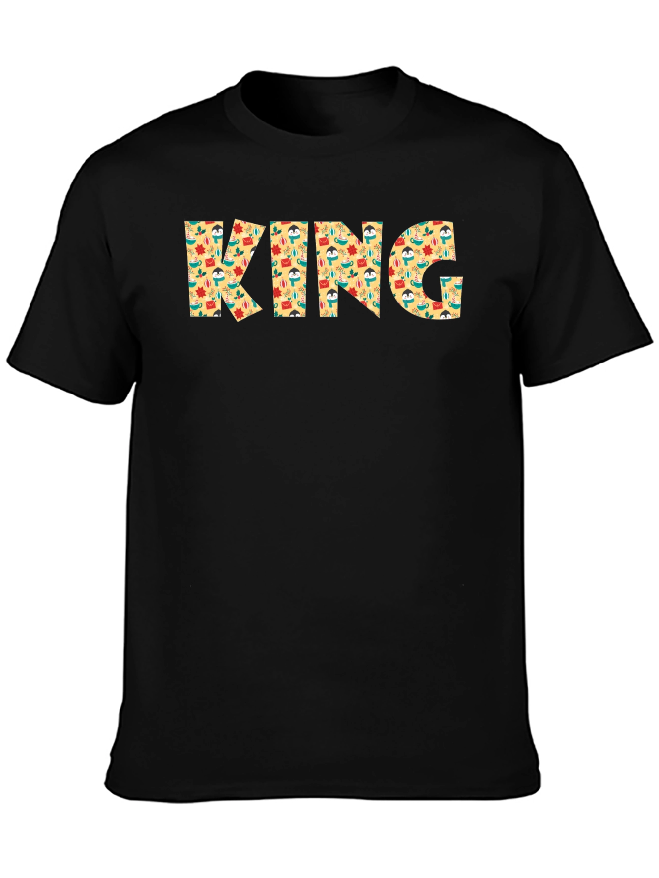 King Patterned Graphic Mens T-Shirt