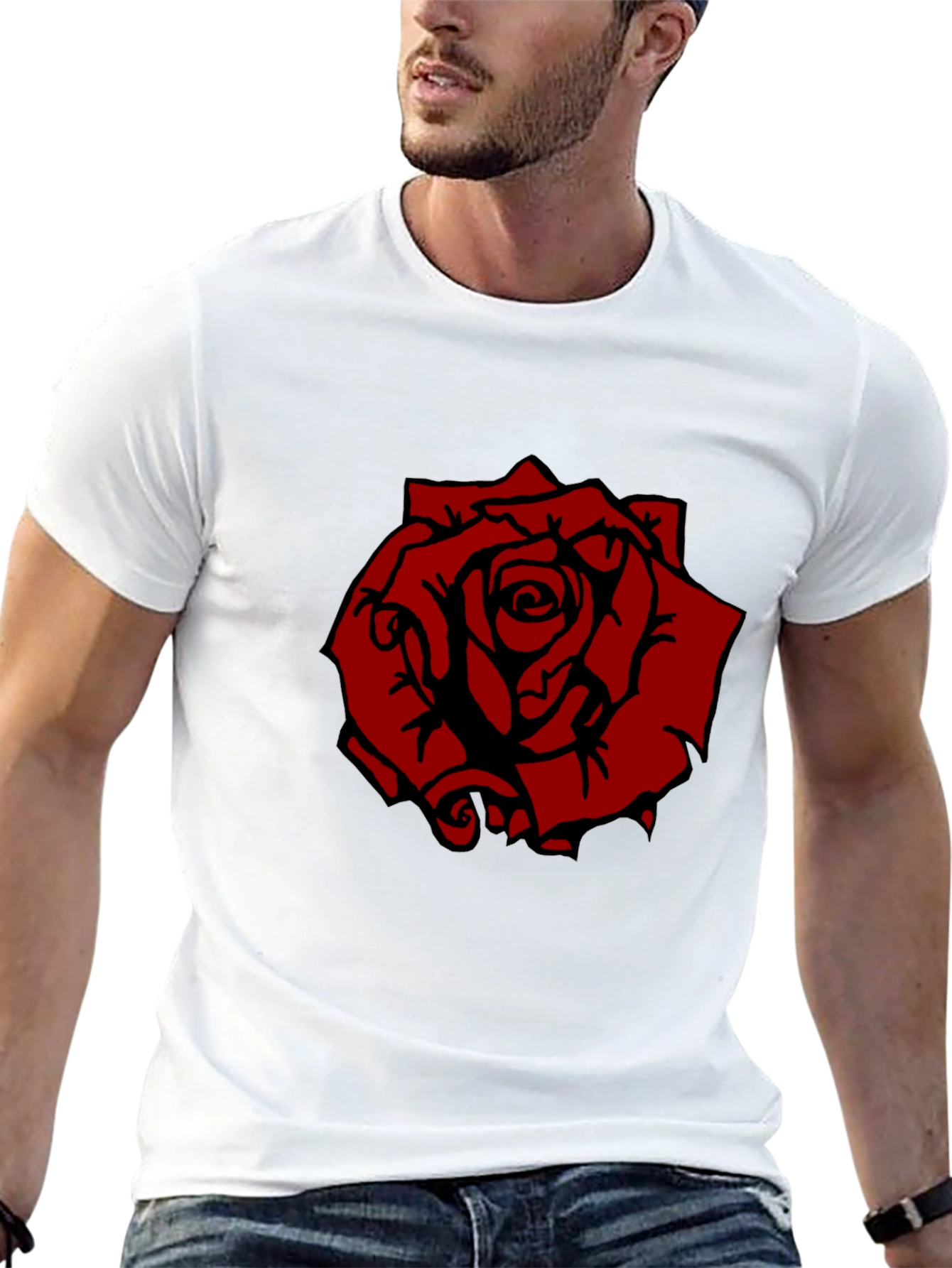 Rose Graphic Tee - Modern Streetwear