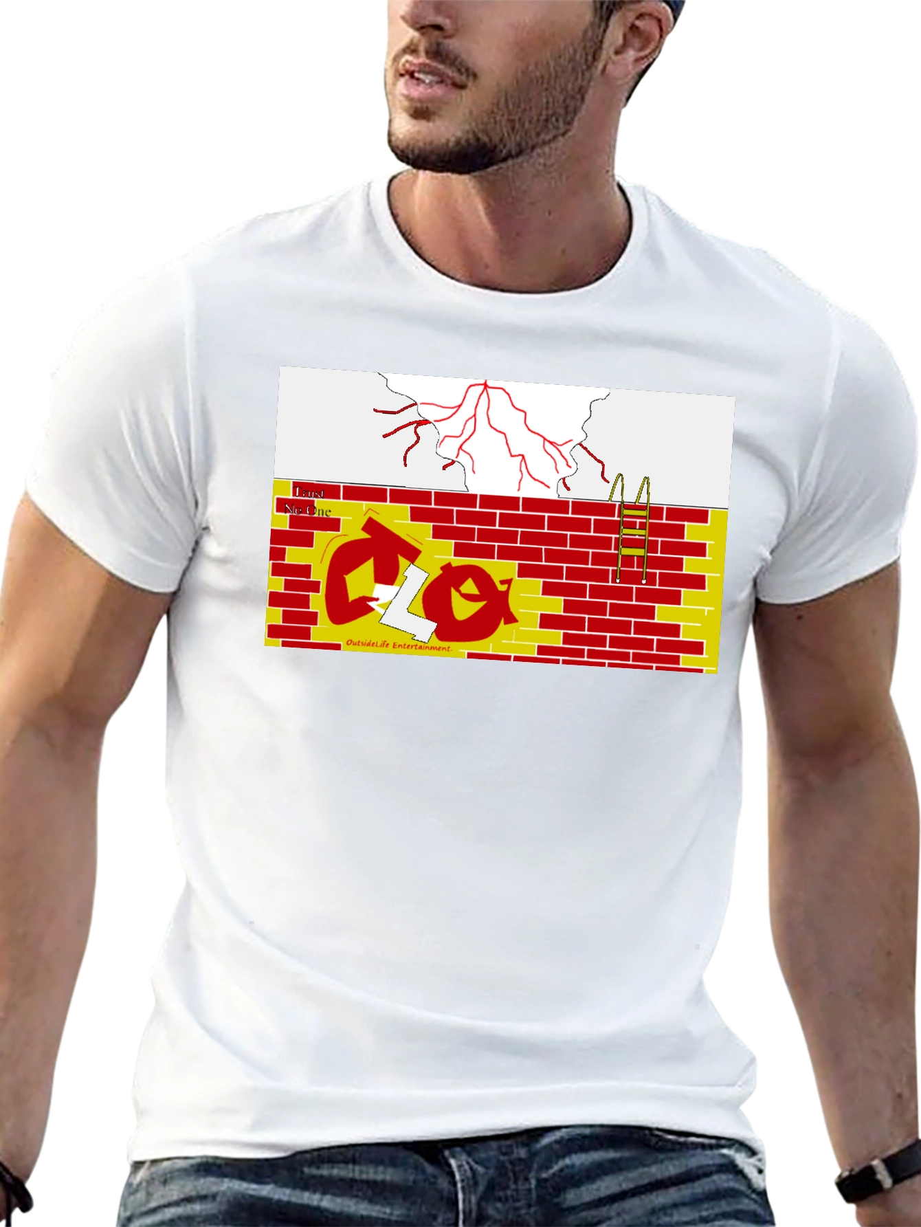 Abstract Graphic Print Tee