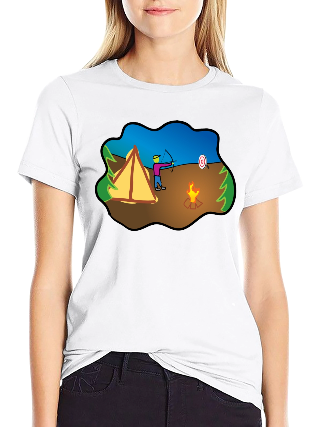 Archery Camping Graphic T-Shirt
