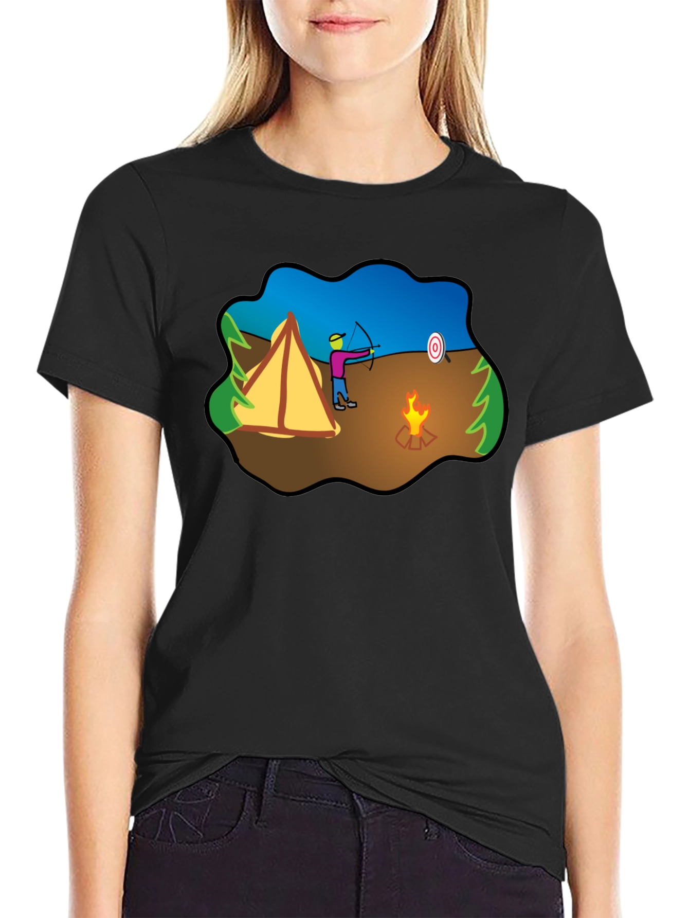 Archery Camping Graphic T-Shirt