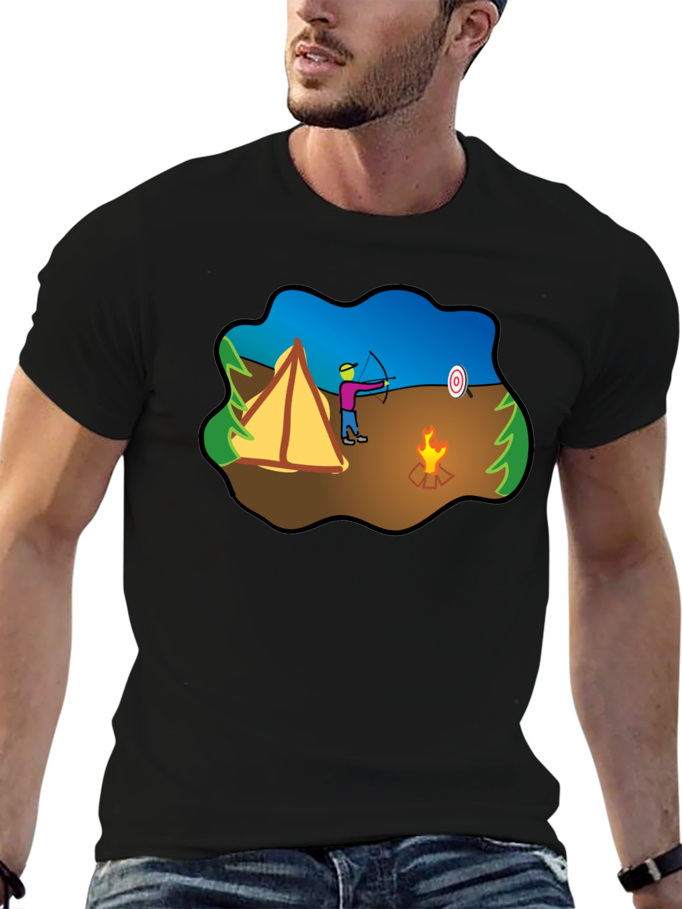 Archery Camping Graphic T-Shirt