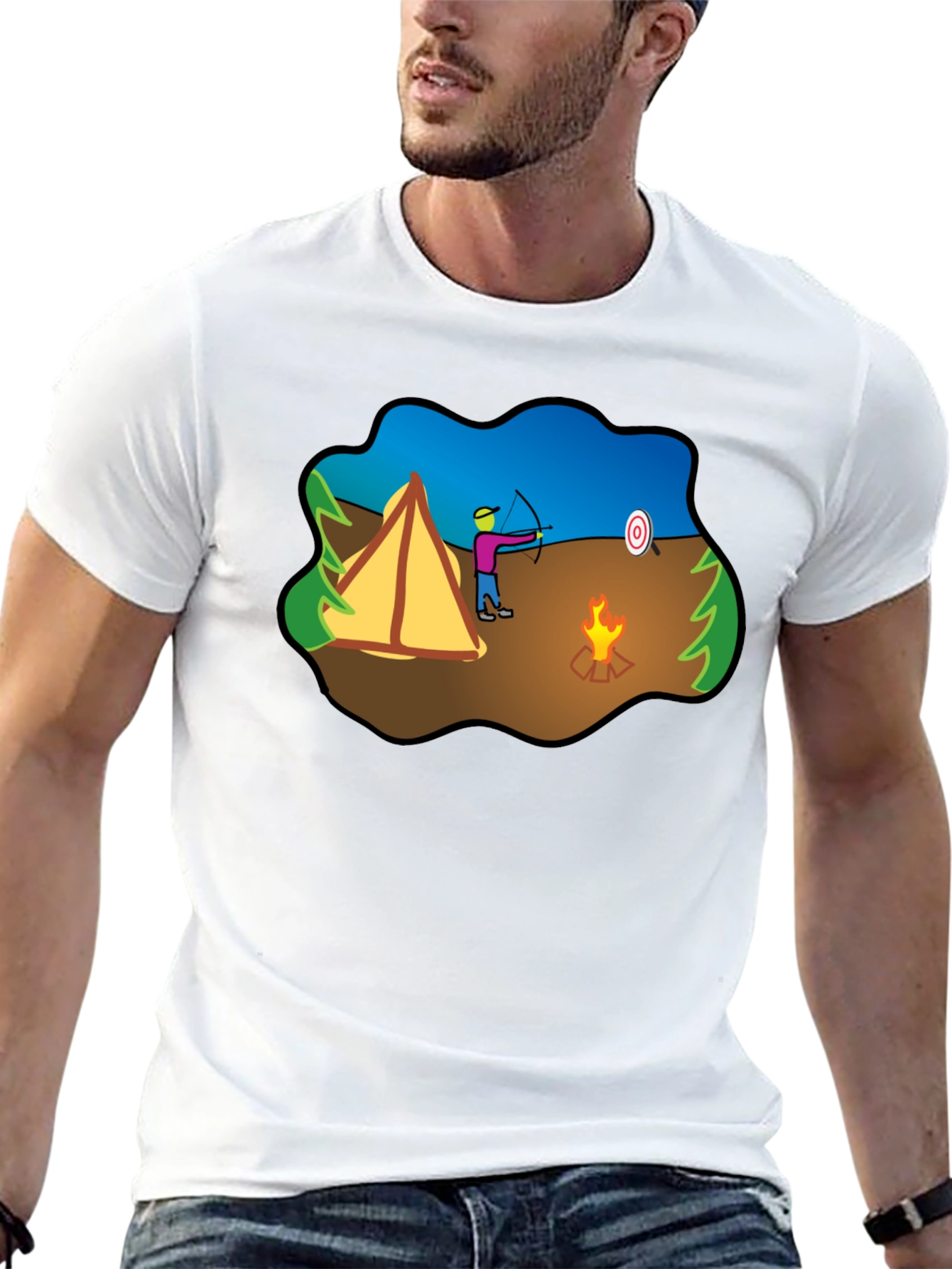 Archery Camping Graphic T-Shirt