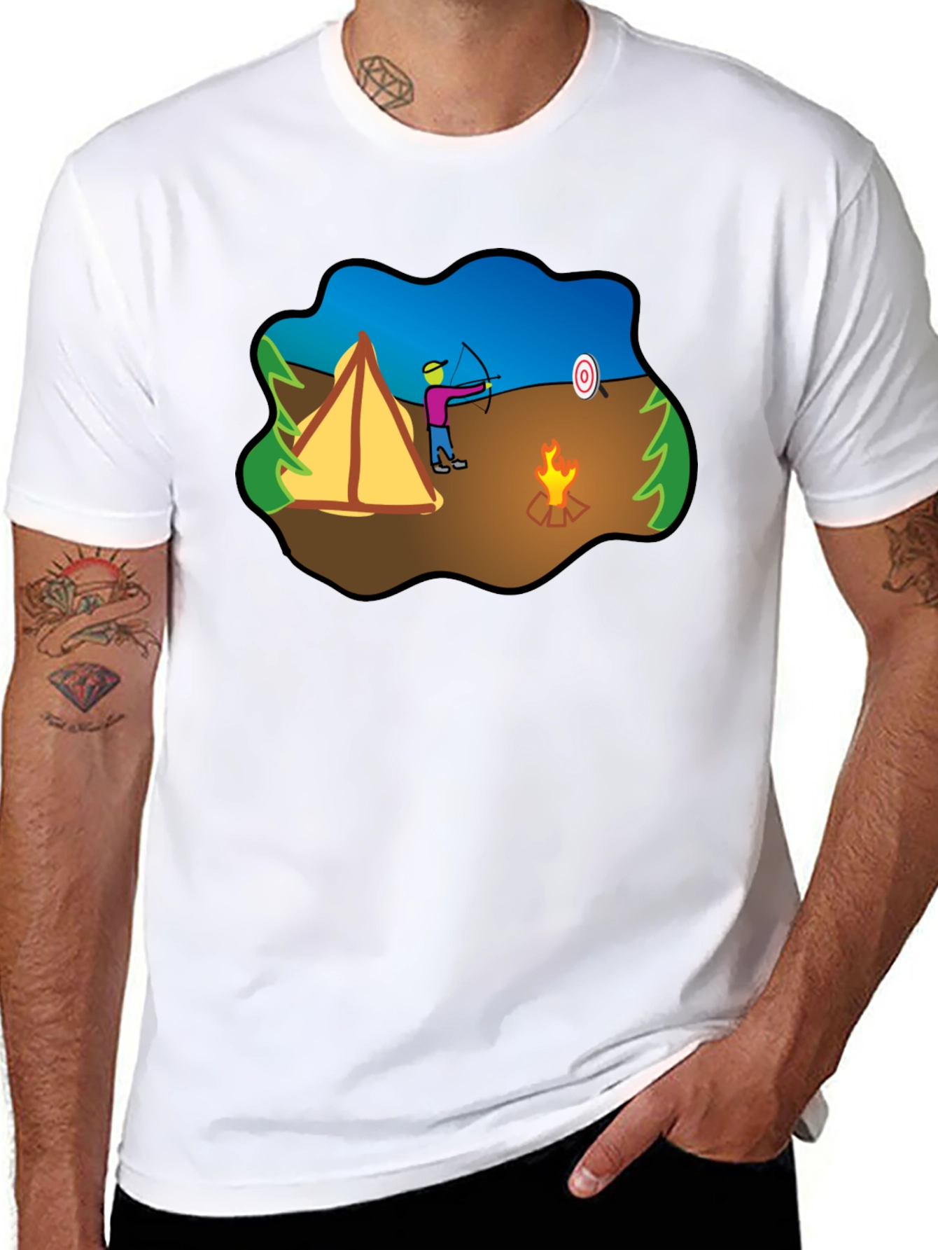 Archery Camping Graphic T-Shirt