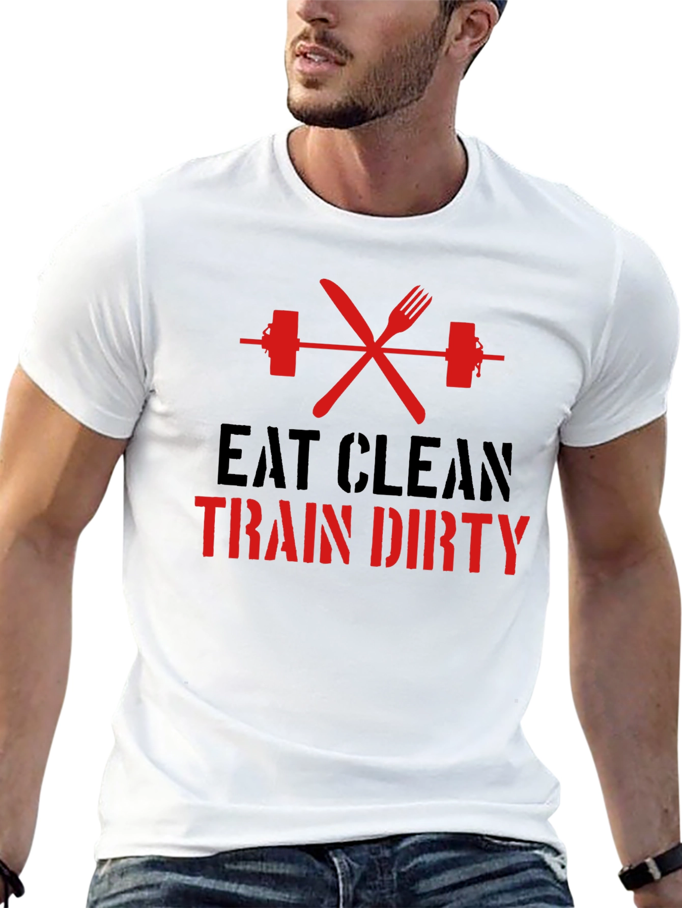 Eat Clean Train Dirty Graphic Tee