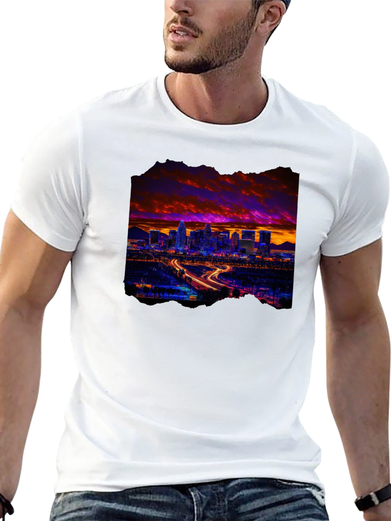 Cityscape Graphic Tee - Urban Style