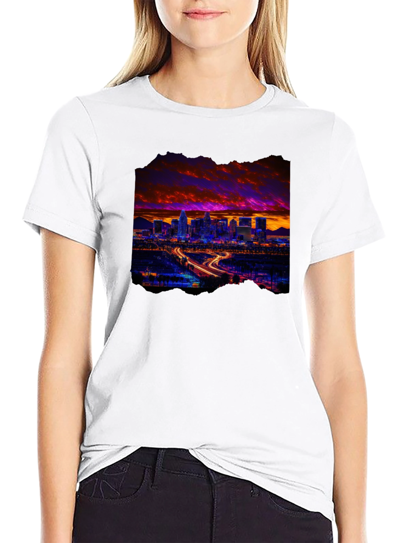 Cityscape Graphic Tee - Urban Style