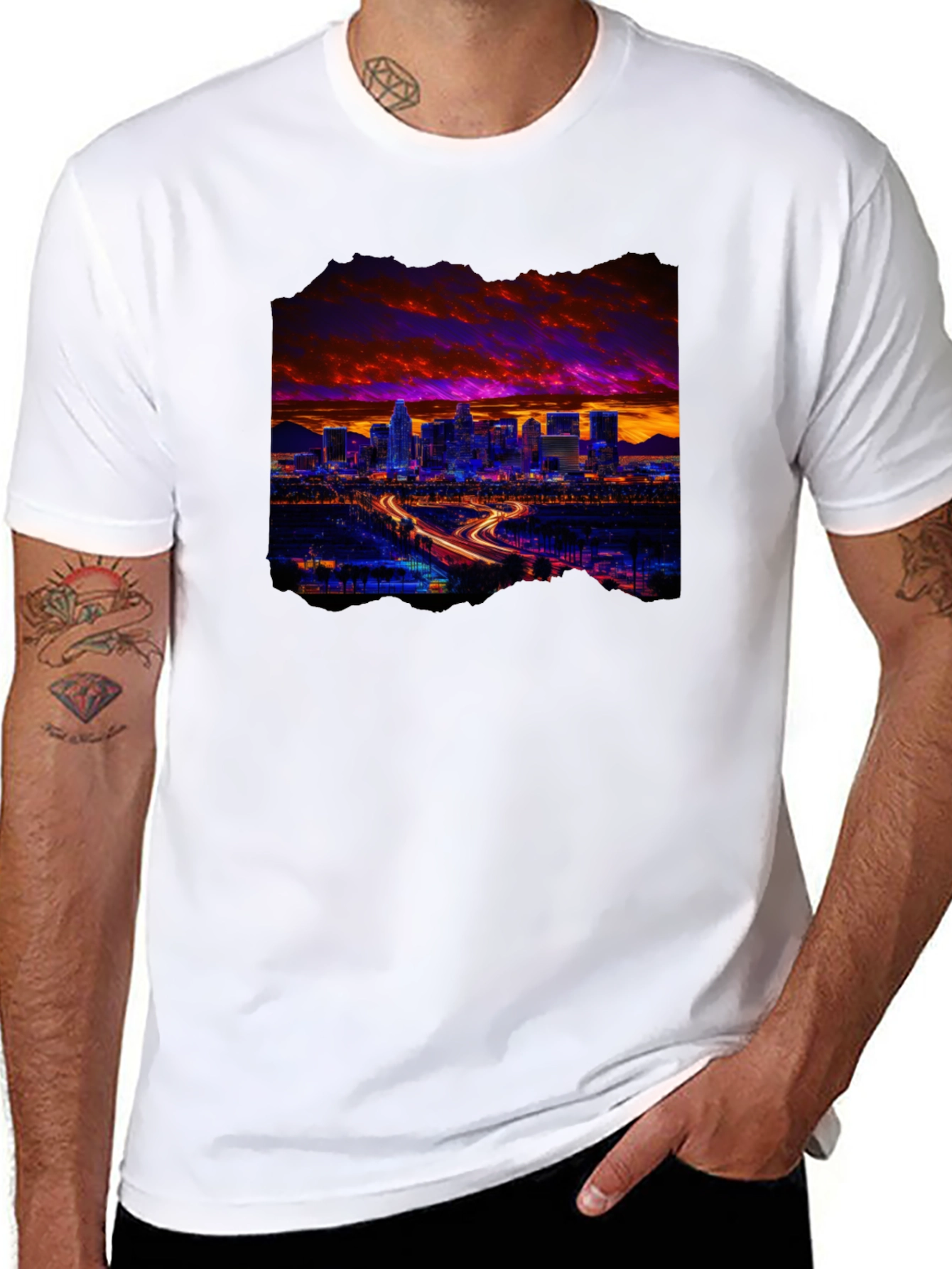 Cityscape Graphic Tee - Urban Style