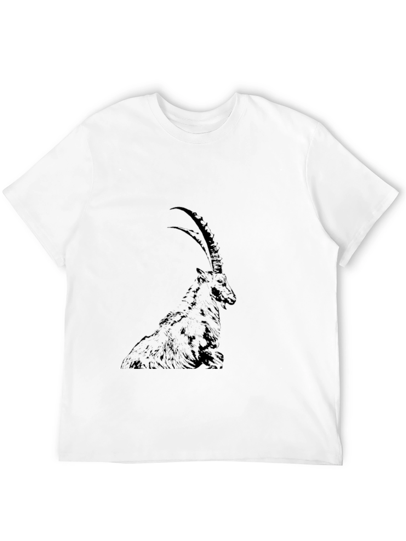 Ibex Graphic Tee - Black Cotton Blend