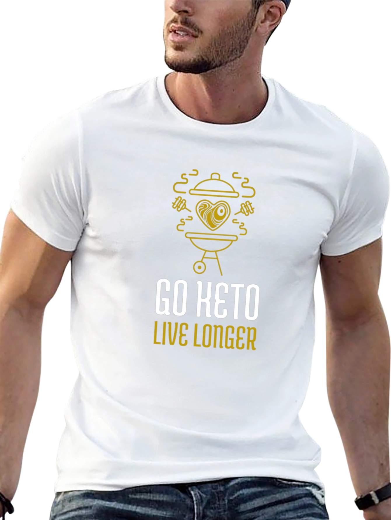 Go Keto Live Longer Graphic T-Shirt