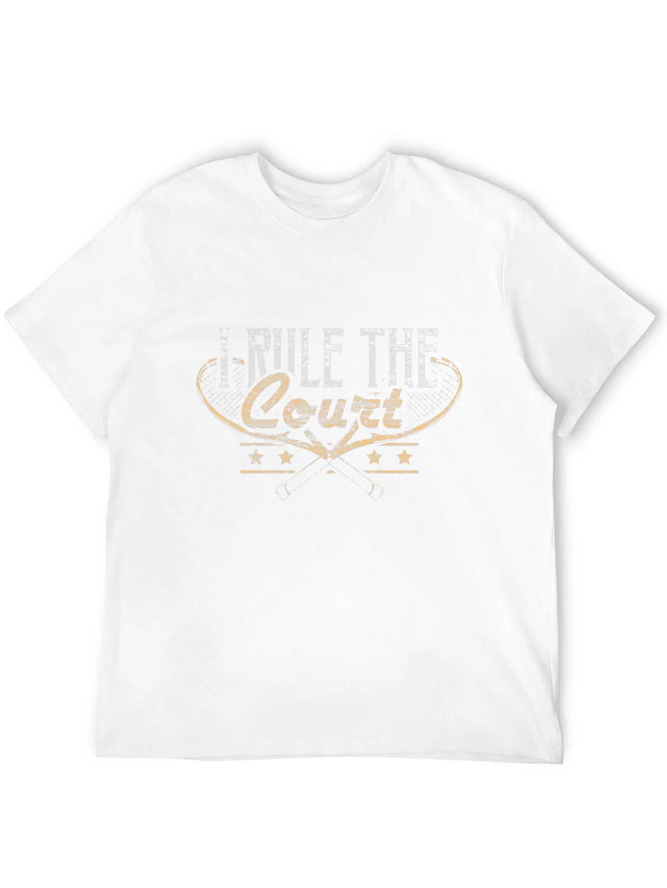 I Rule the Court Graphic Black T-Shirt