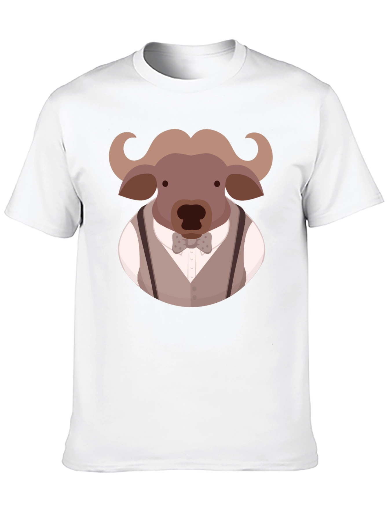 Buffalo Gentleman Graphic Tee - Black Cotton Blend
