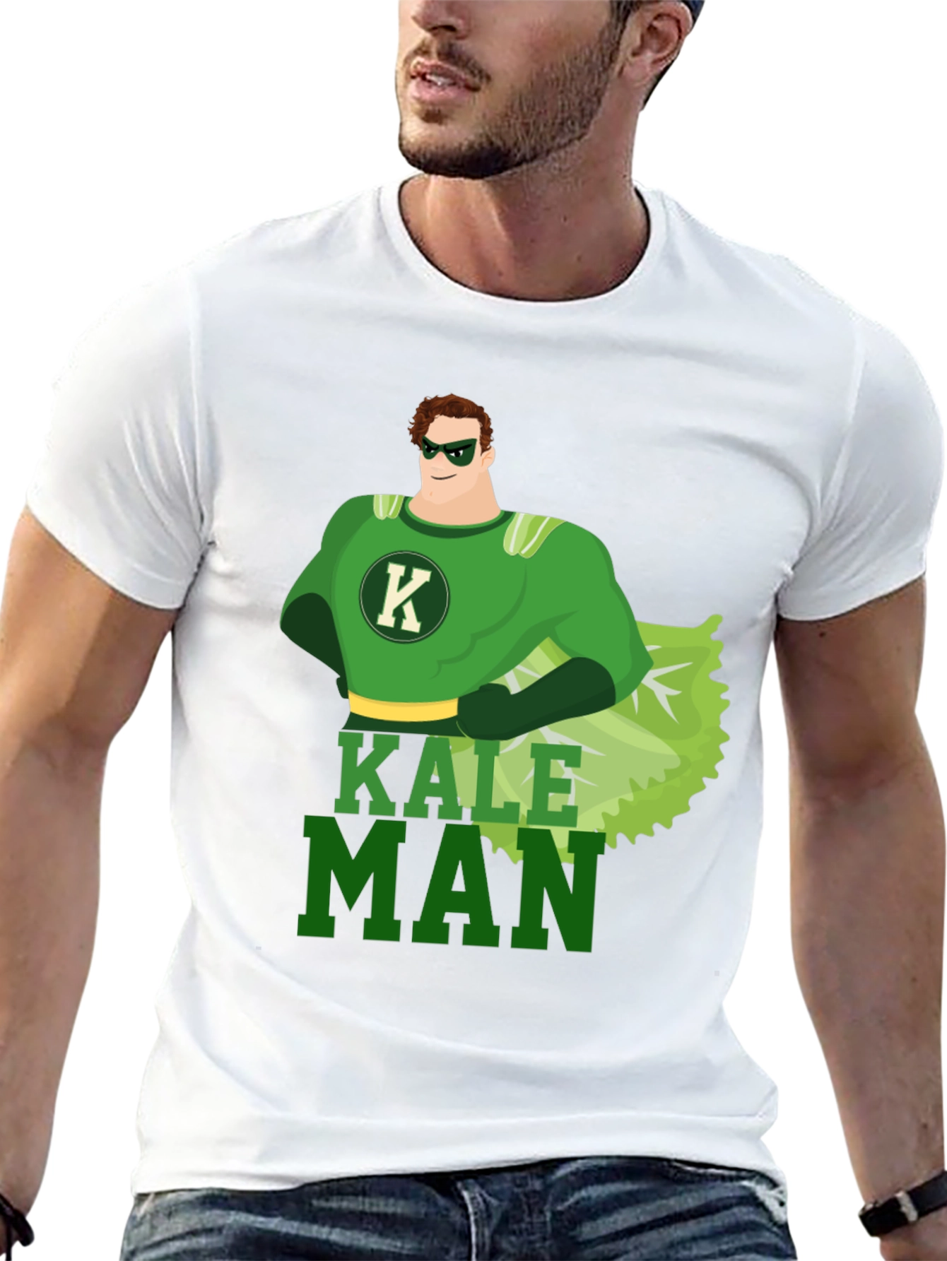 Kale Man T-Shirt - Superhero Style Tee