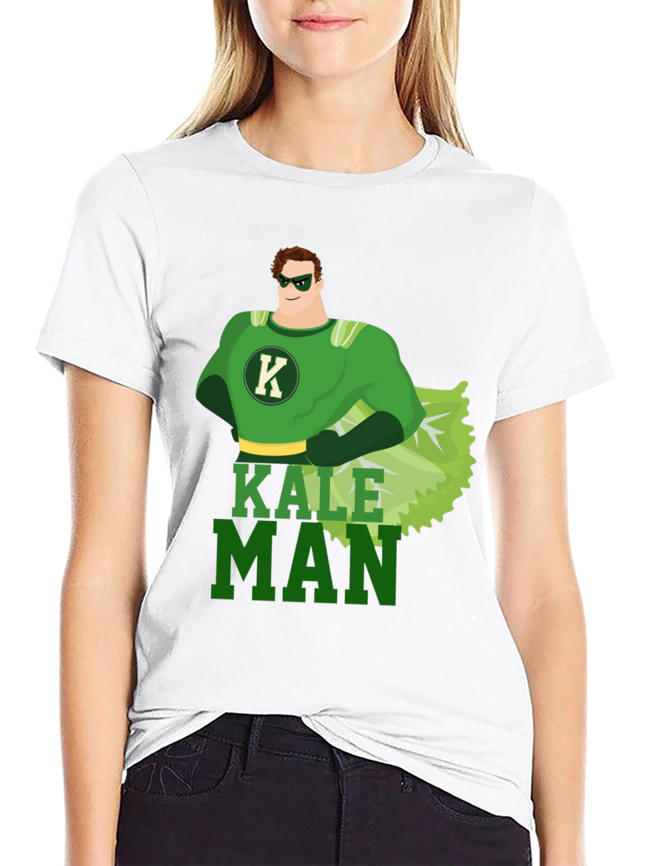 Kale Man T-Shirt - Superhero Style Tee