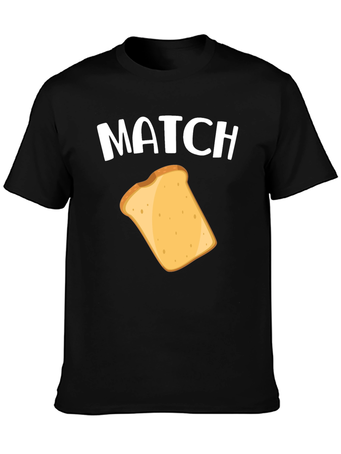 Match Toast Graphic T-Shirt - Funny Foodie Tee