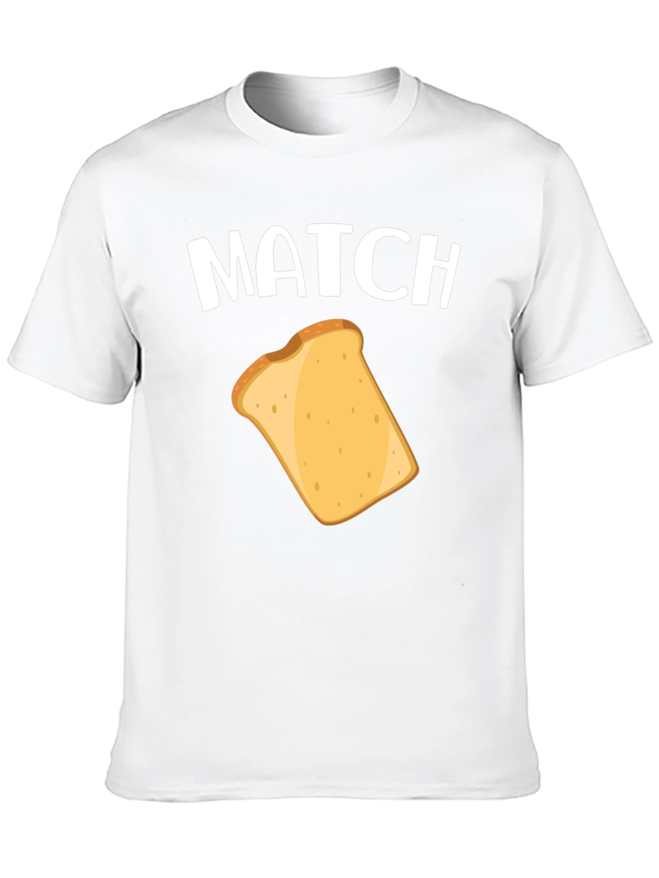 Match Toast Graphic T-Shirt - Funny Foodie Tee