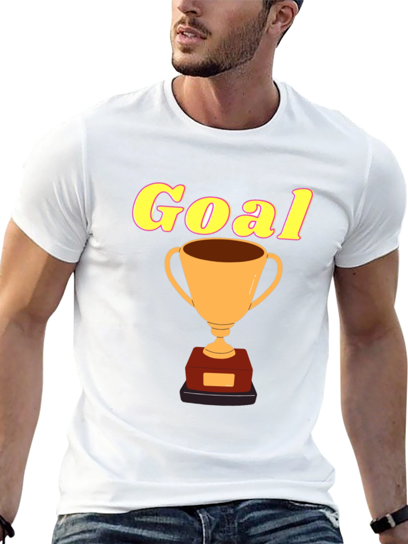 Goal Trophy Graphic Tee - Mens Black T-Shirt
