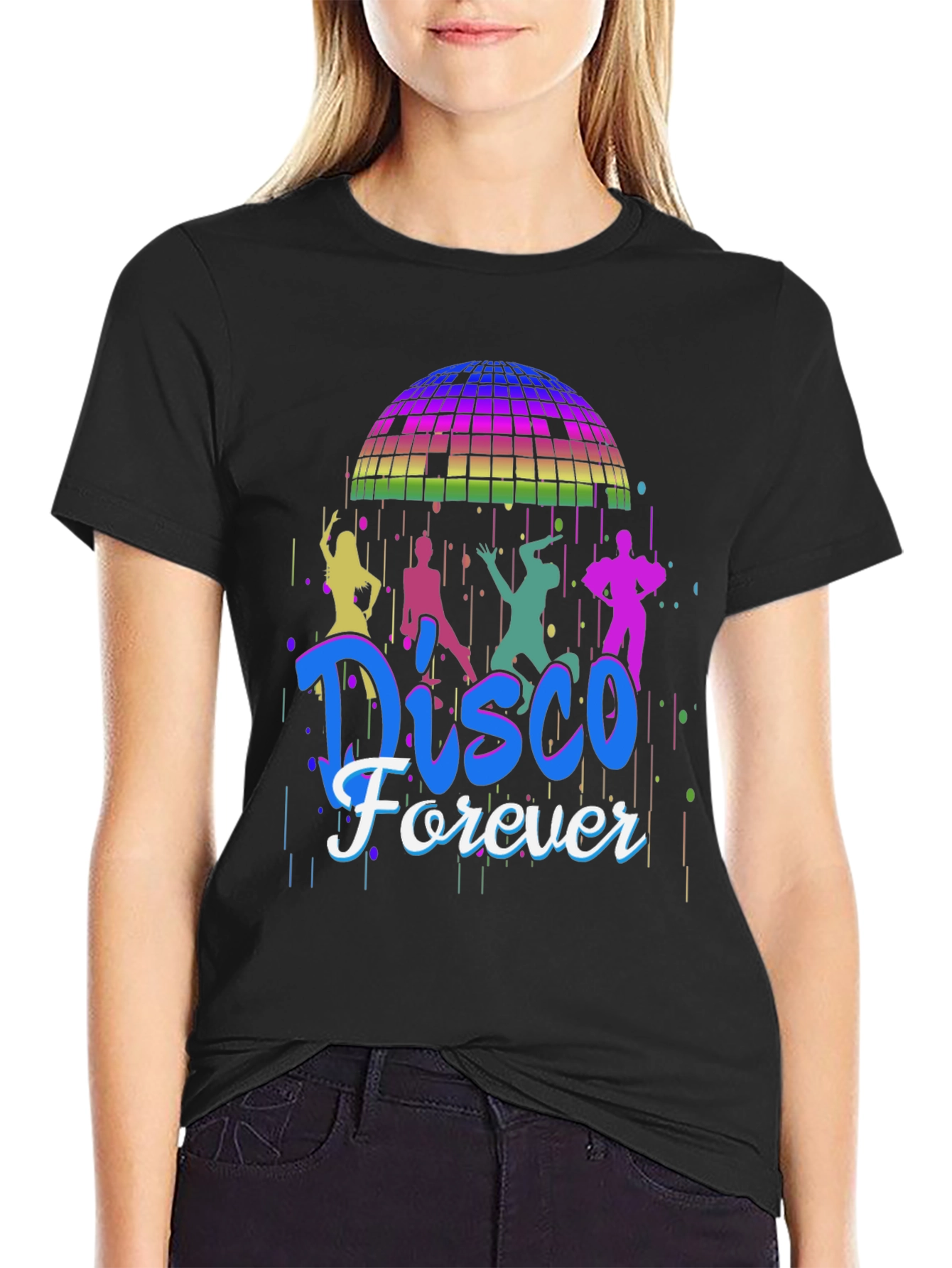 Disco Forever Graphic T-Shirt - Retro Party Tee