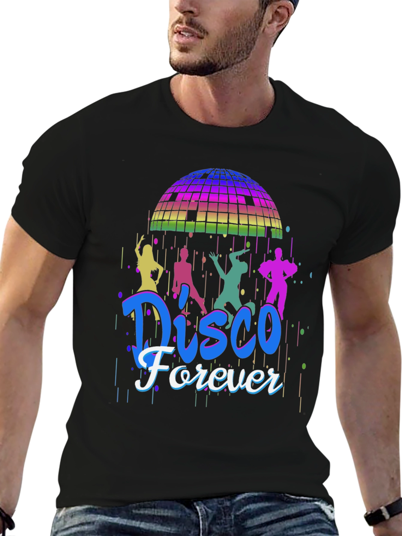 Disco Forever Graphic T-Shirt - Retro Party Tee
