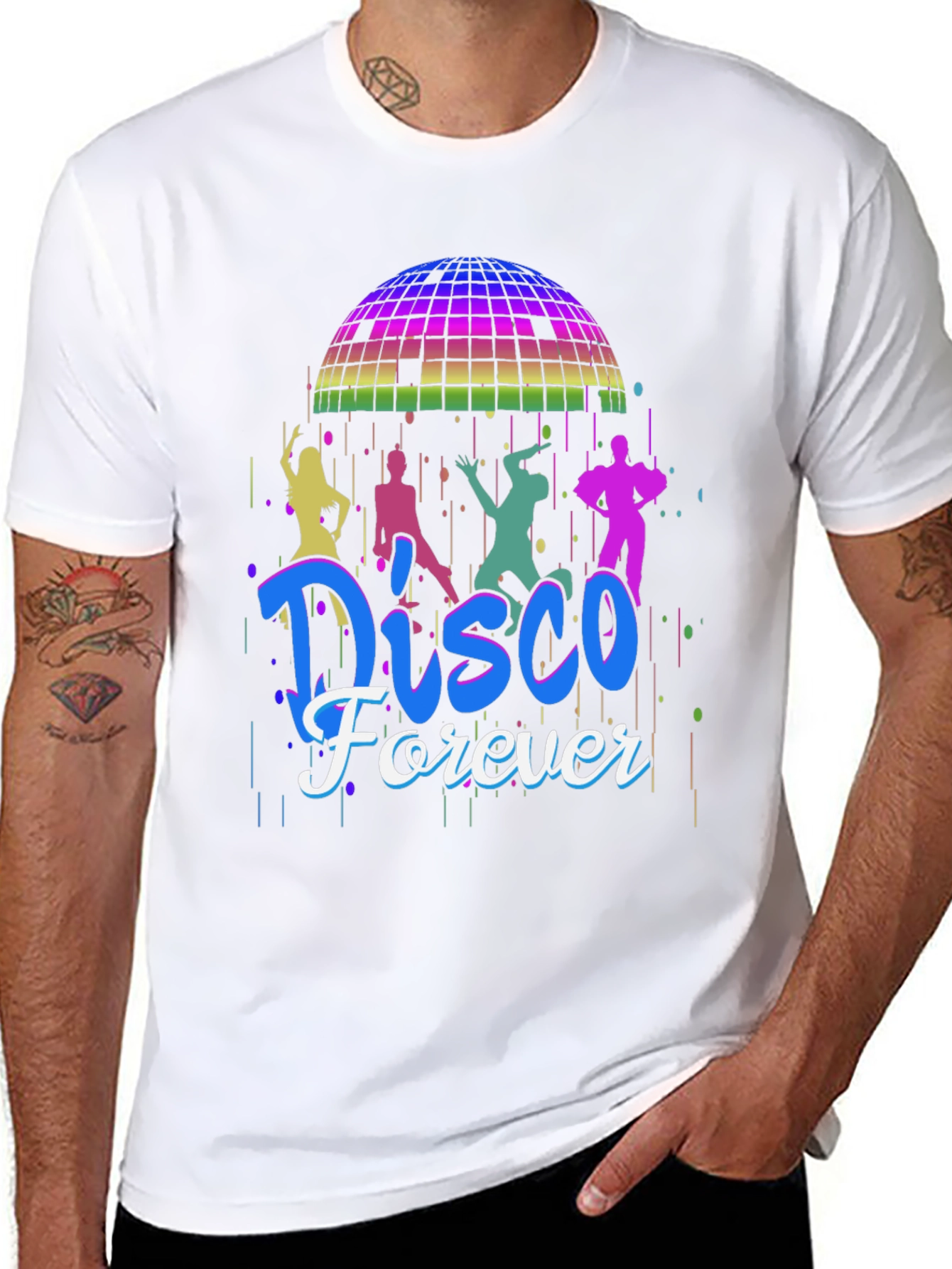 Disco Forever Graphic T-Shirt - Retro Party Tee