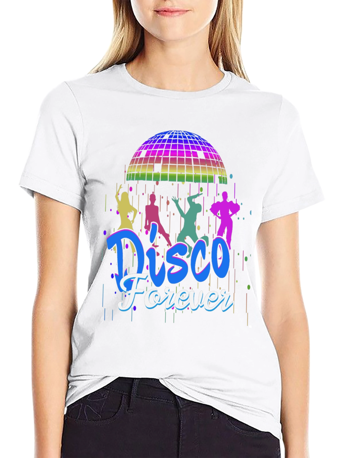 Disco Forever Graphic T-Shirt - Retro Party Tee