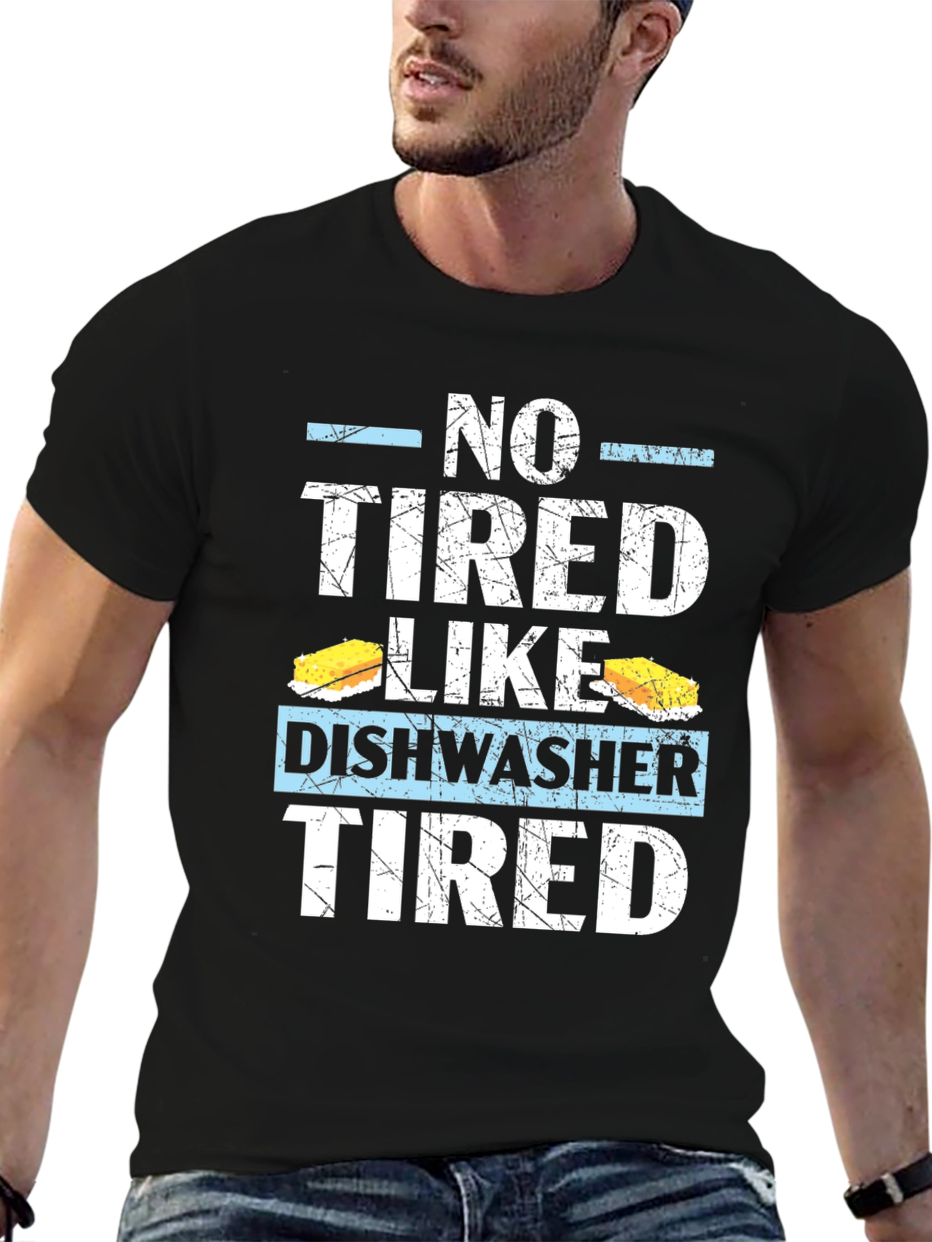 Dishwasher Tired T-Shirt: Humorous Job Apparel