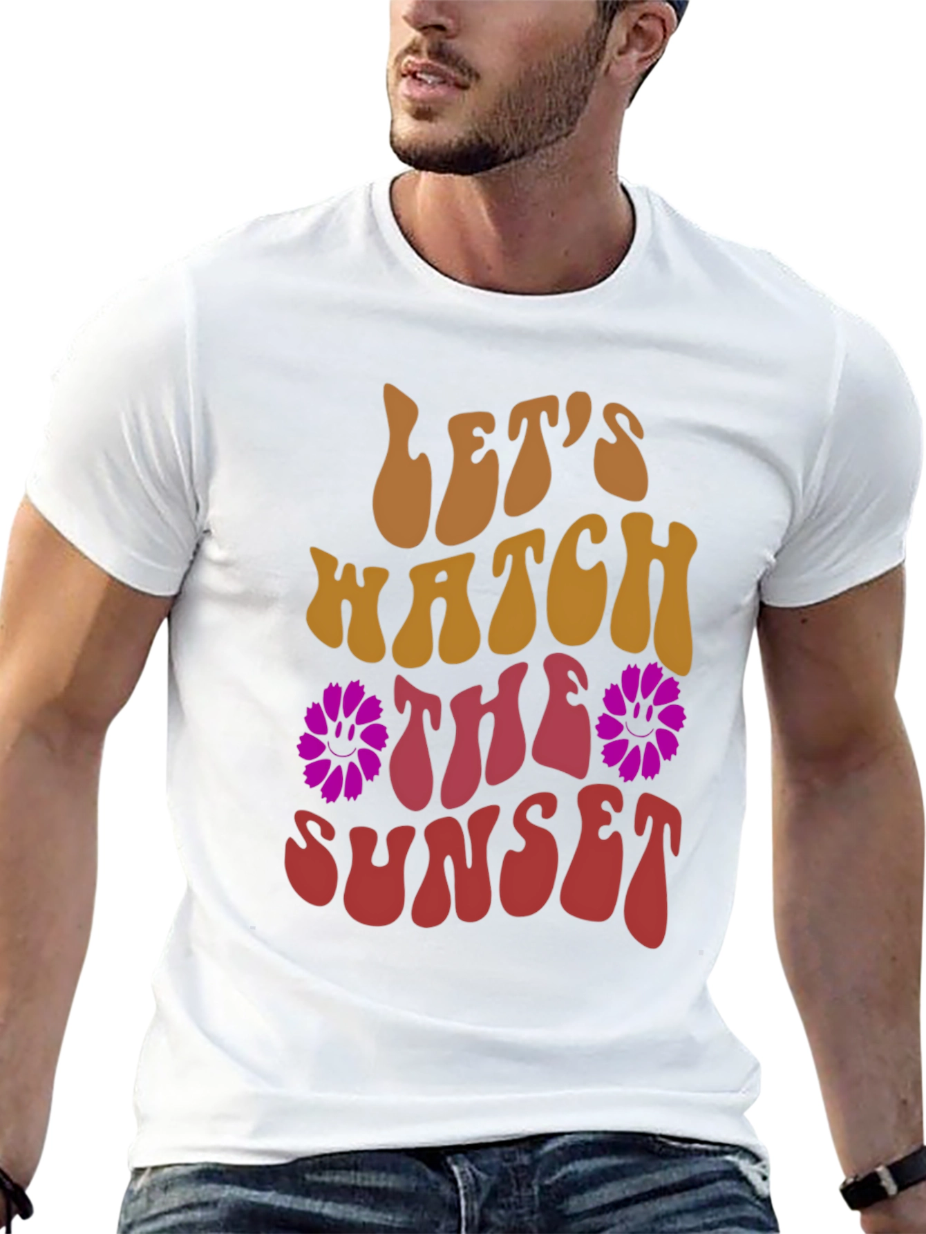 Lets Watch The Sunset Graphic T-Shirt