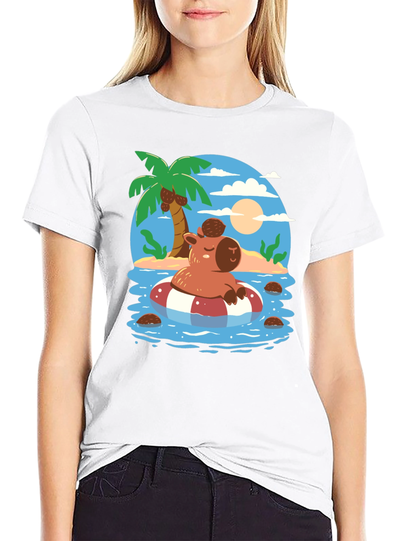 Relaxed Capybara Summer T-Shirt