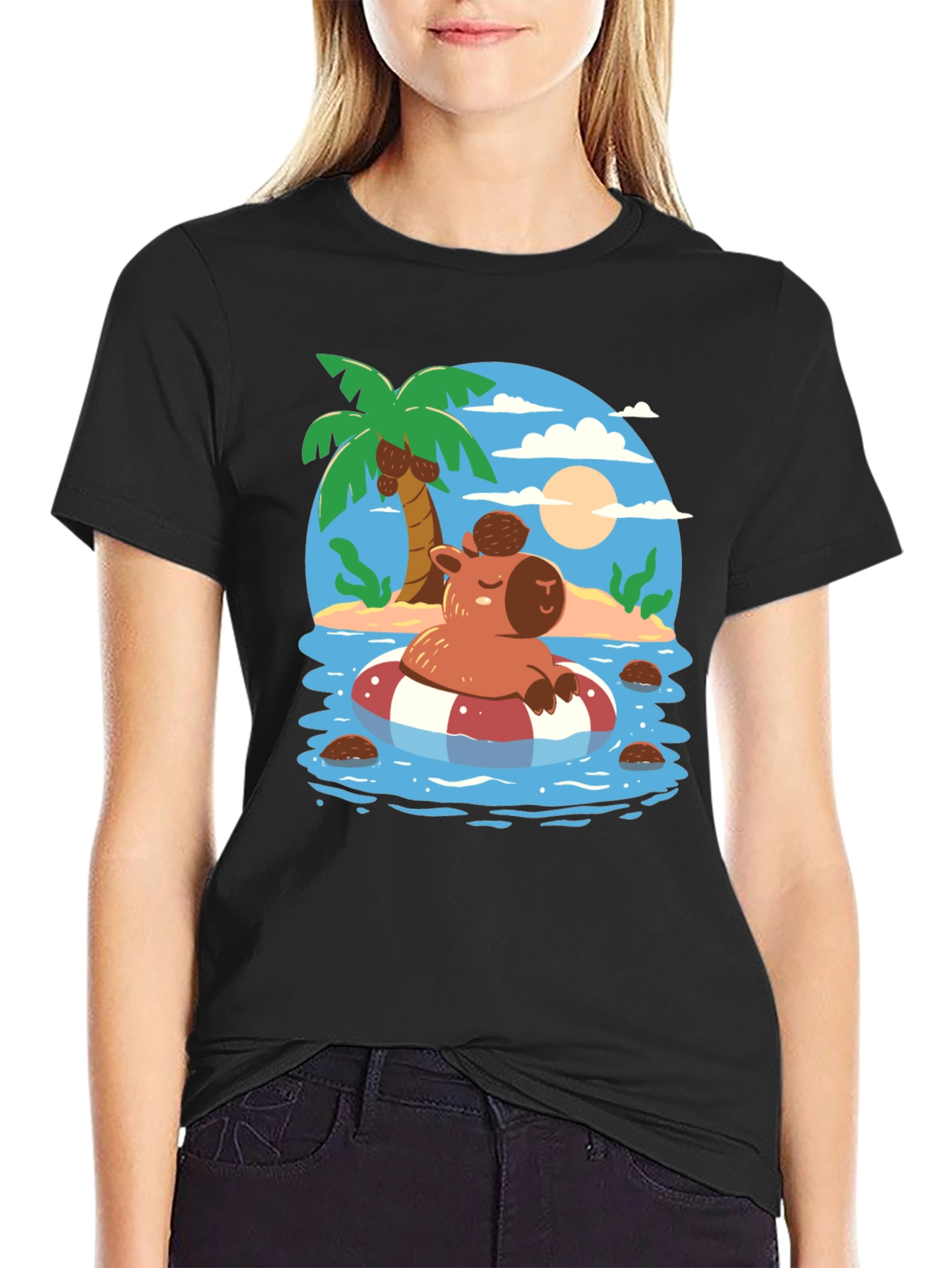 Relaxed Capybara Summer T-Shirt