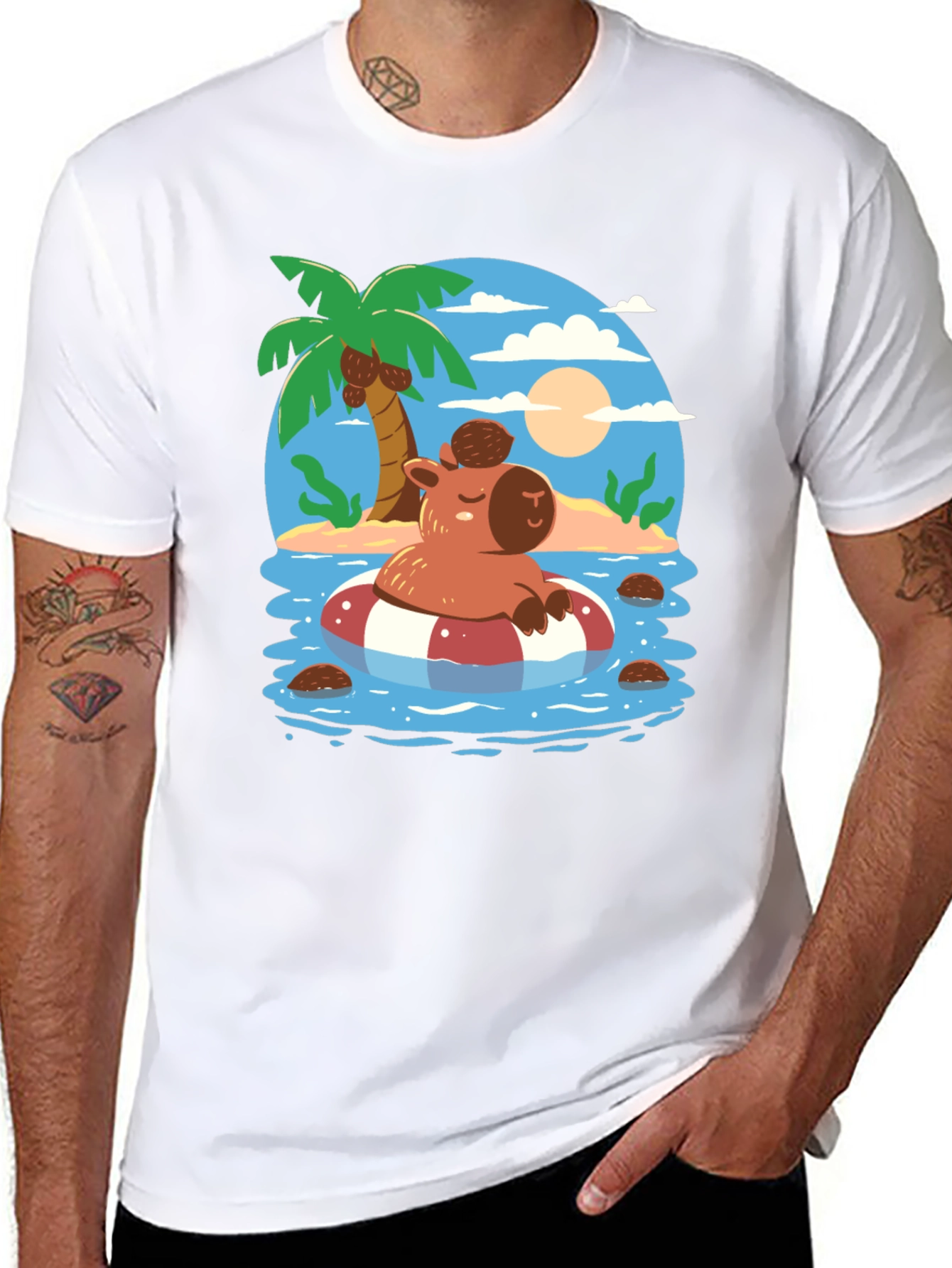 Relaxed Capybara Summer T-Shirt