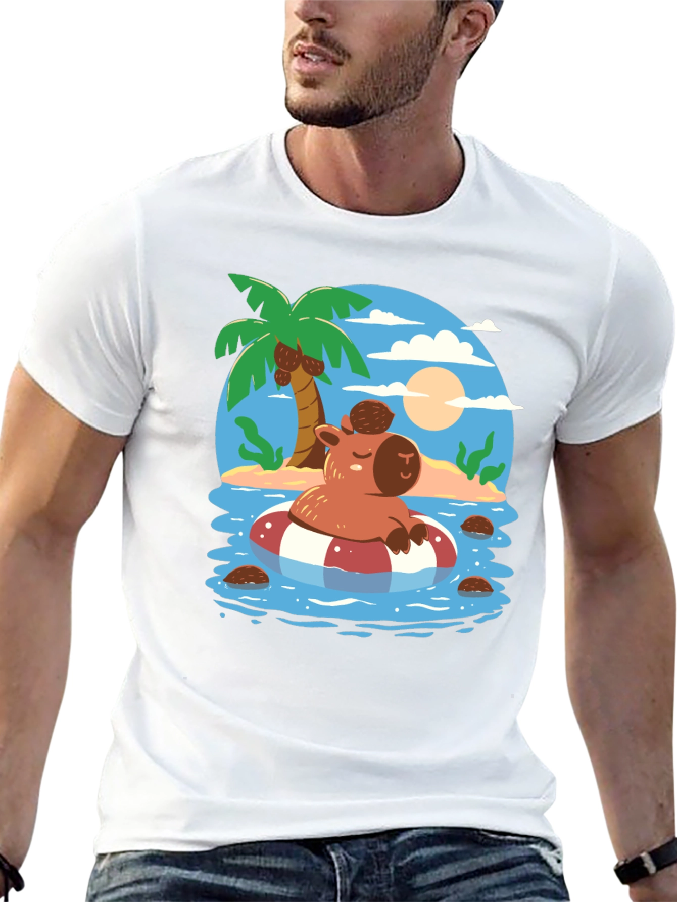 Relaxed Capybara Summer T-Shirt