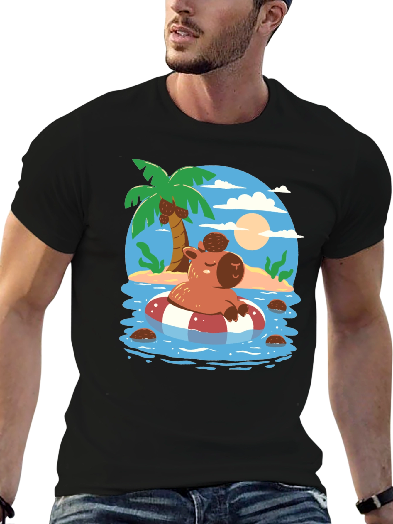 Relaxed Capybara Summer T-Shirt
