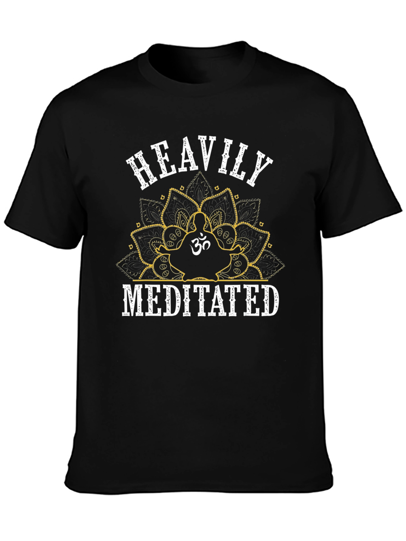 Heavily Meditated Black Graphic Tee