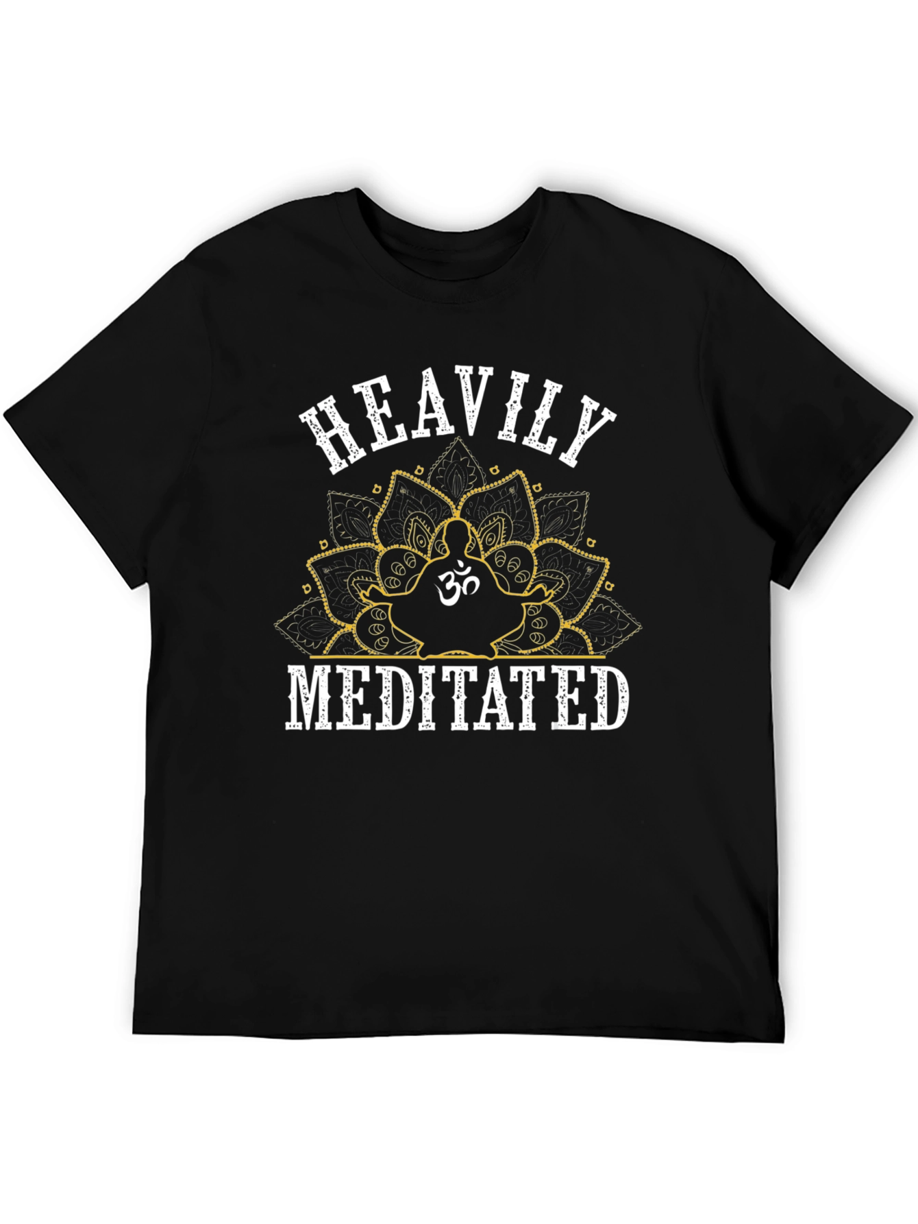 Heavily Meditated Black Graphic Tee