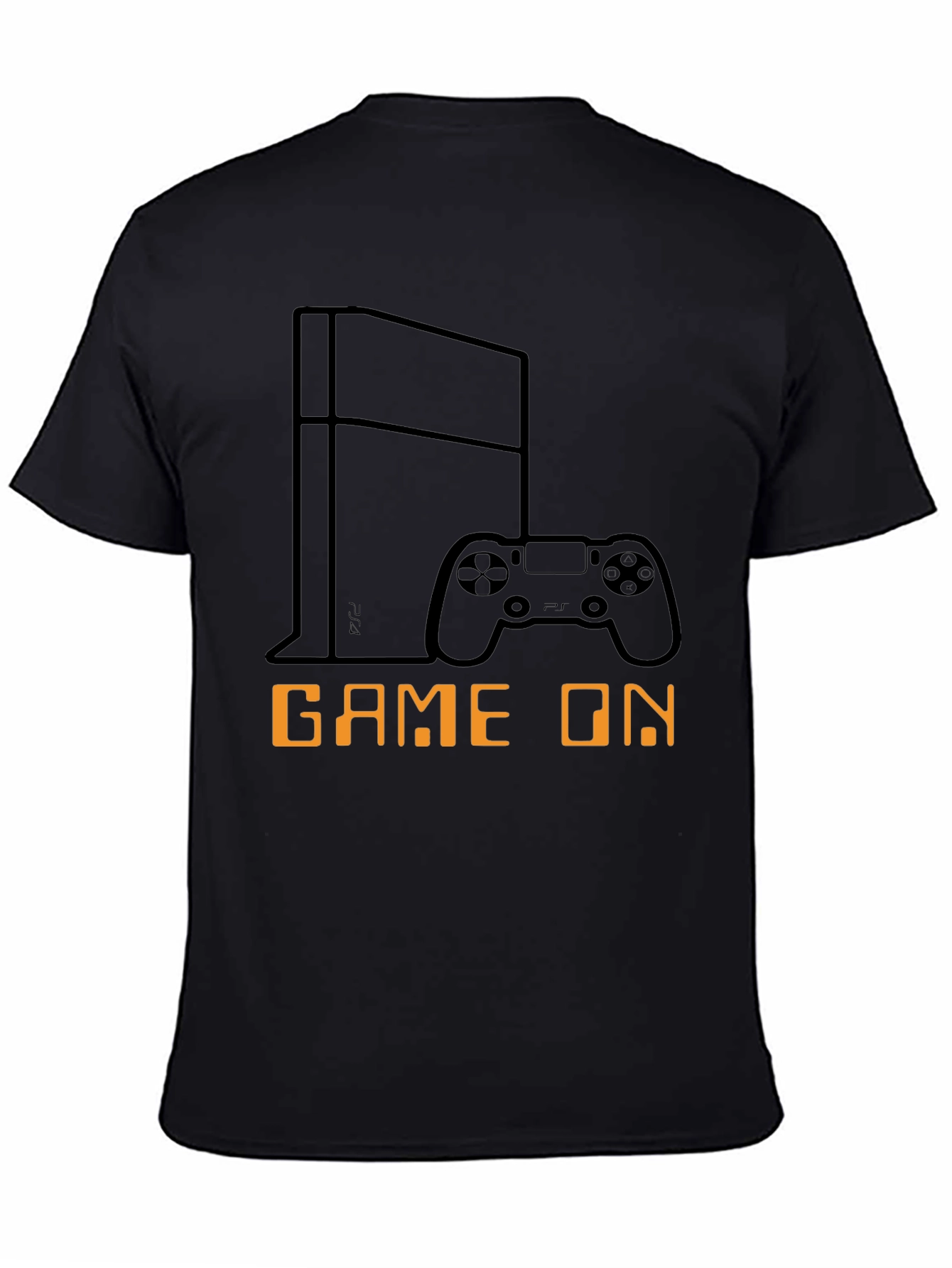 Game On Black T-Shirt - Gamer Console Design