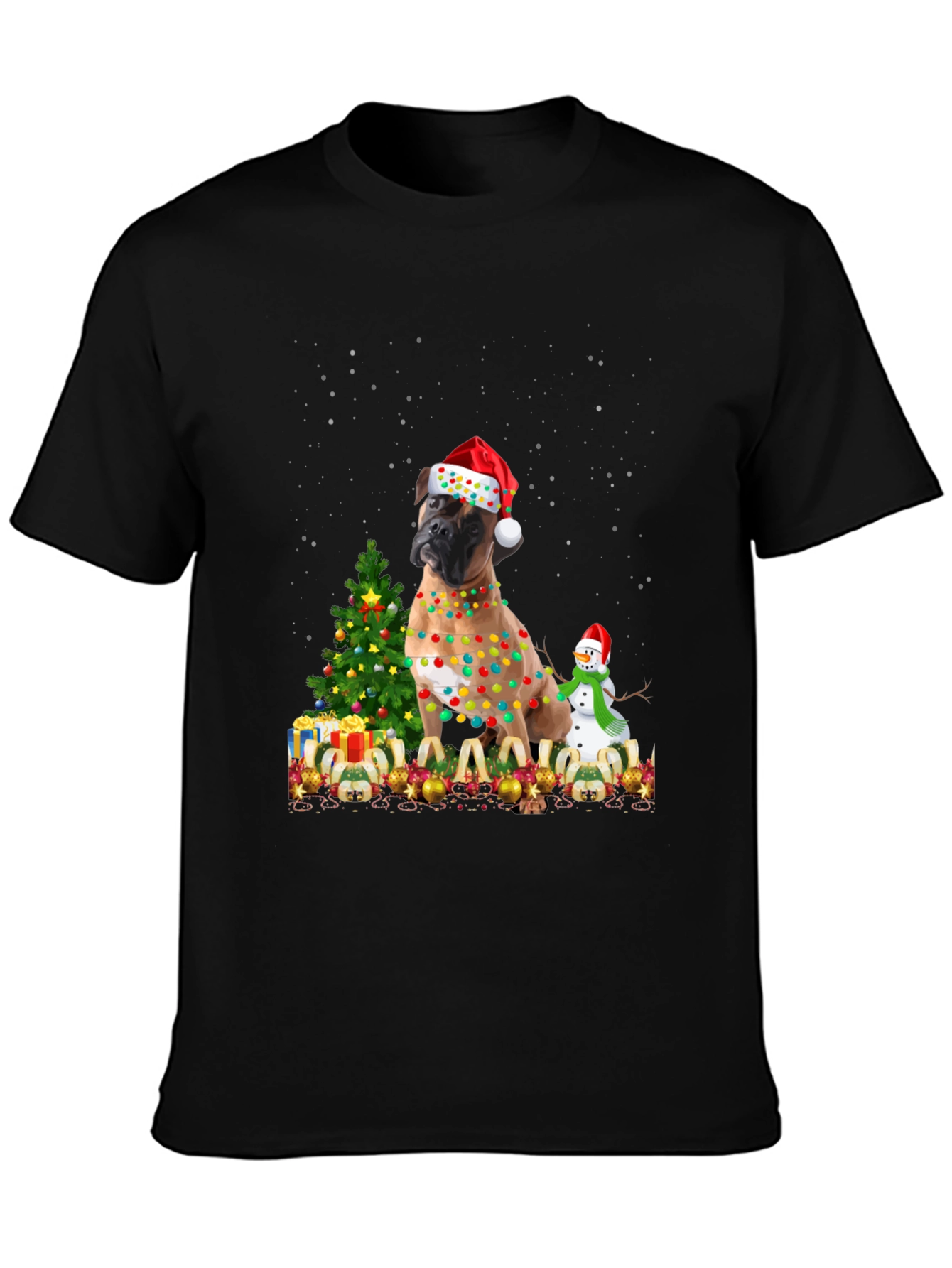 Festive Dog Christmas T-Shirt