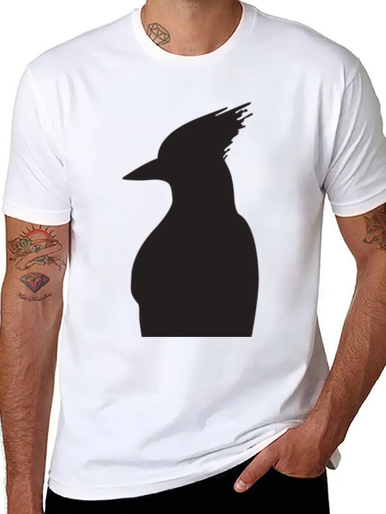 Black Bird Silhouette T-Shirt