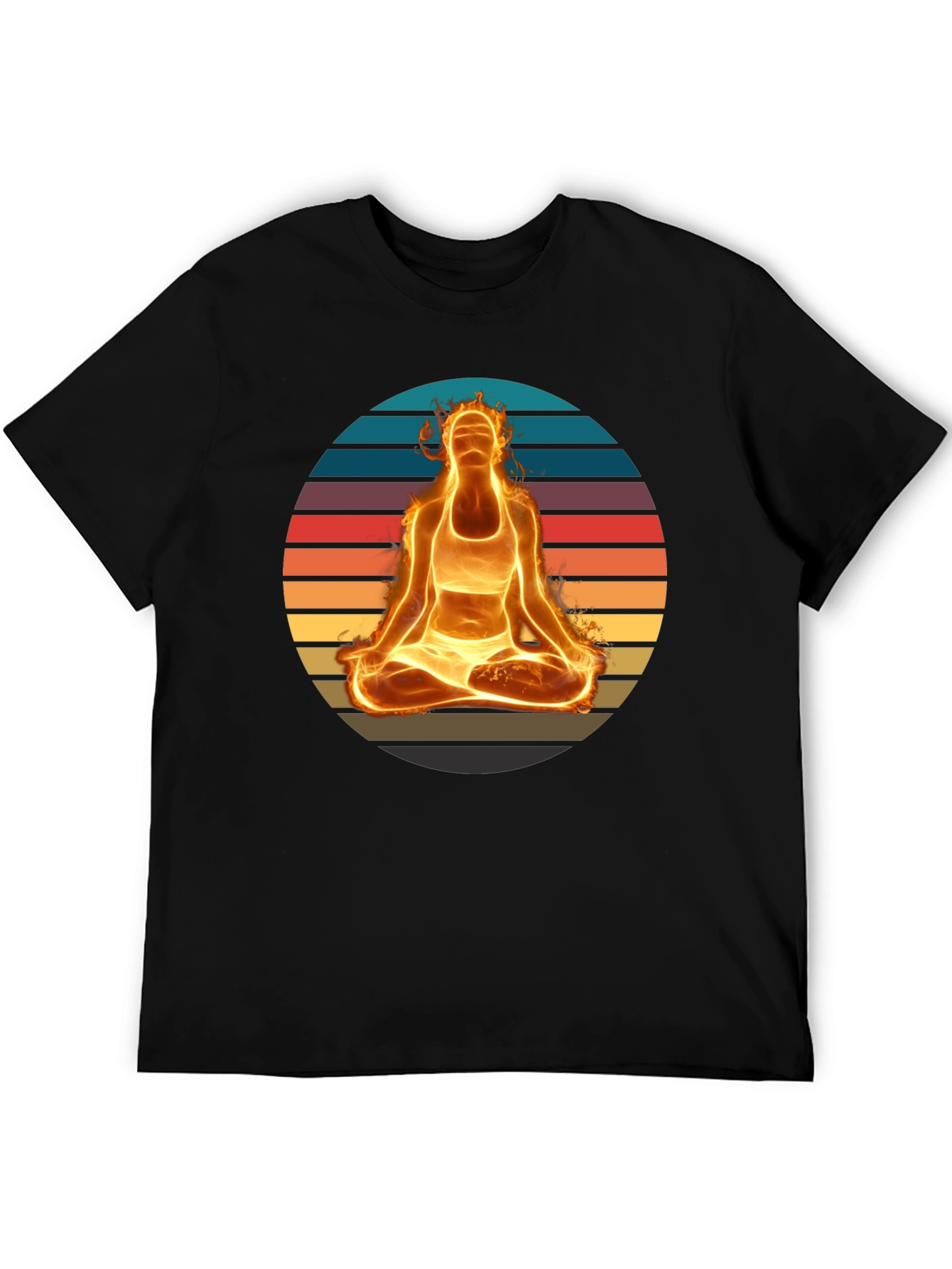 Fiery Yoga Meditation T-Shirt
