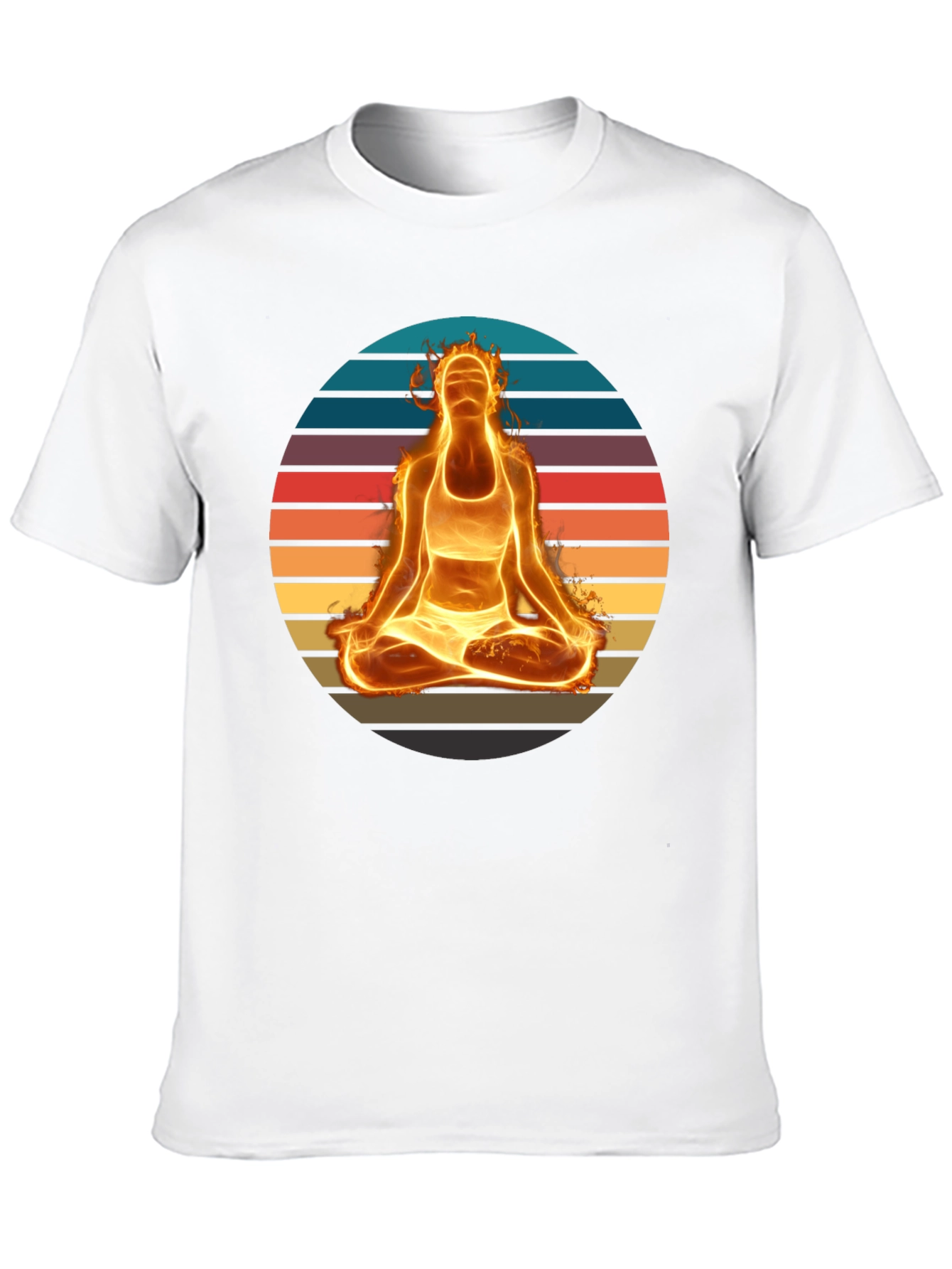 Fiery Yoga Meditation T-Shirt