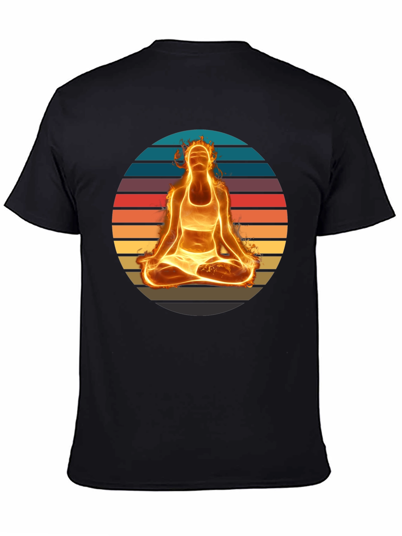 Fiery Yoga Meditation T-Shirt