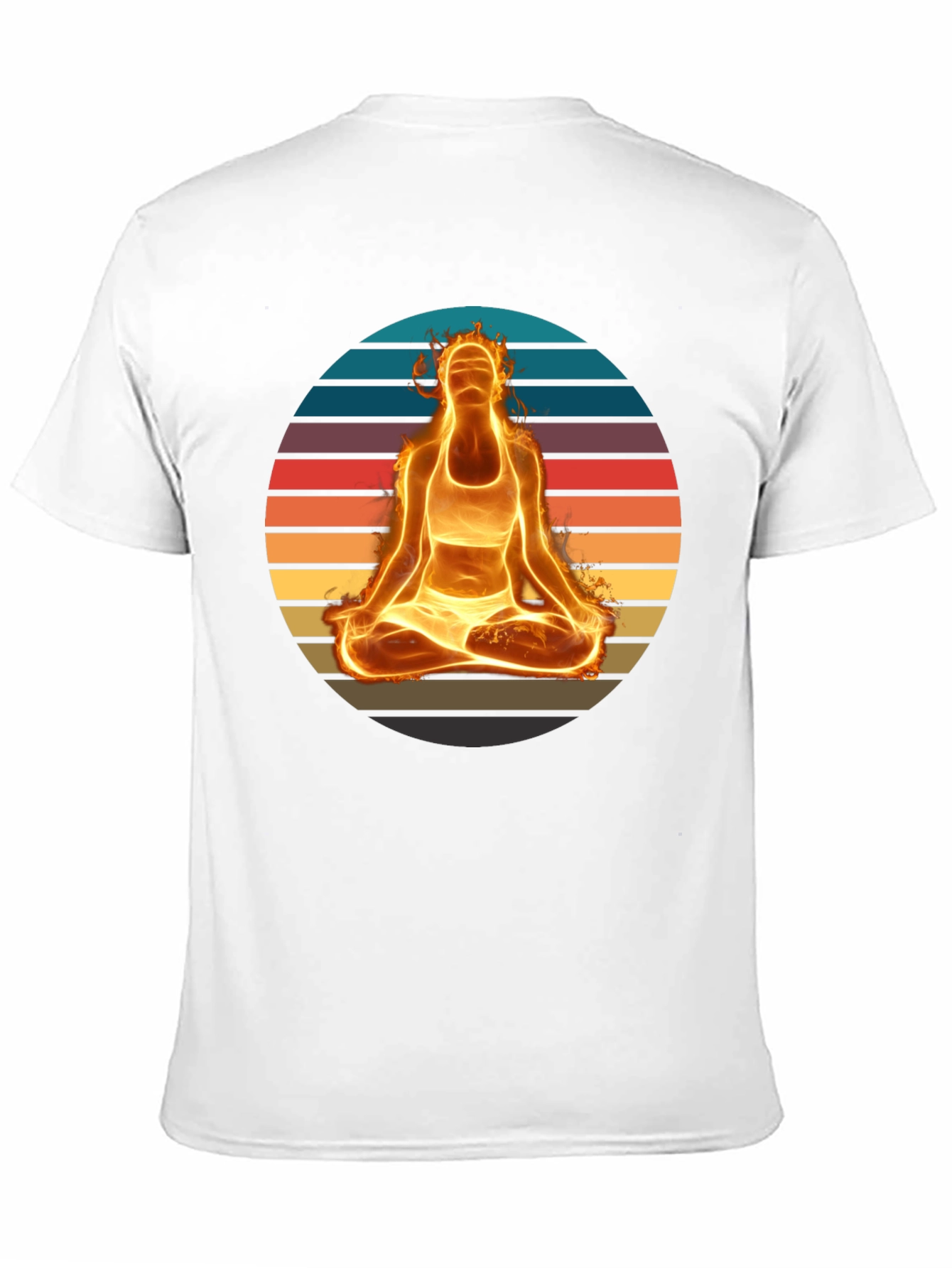 Fiery Yoga Meditation T-Shirt