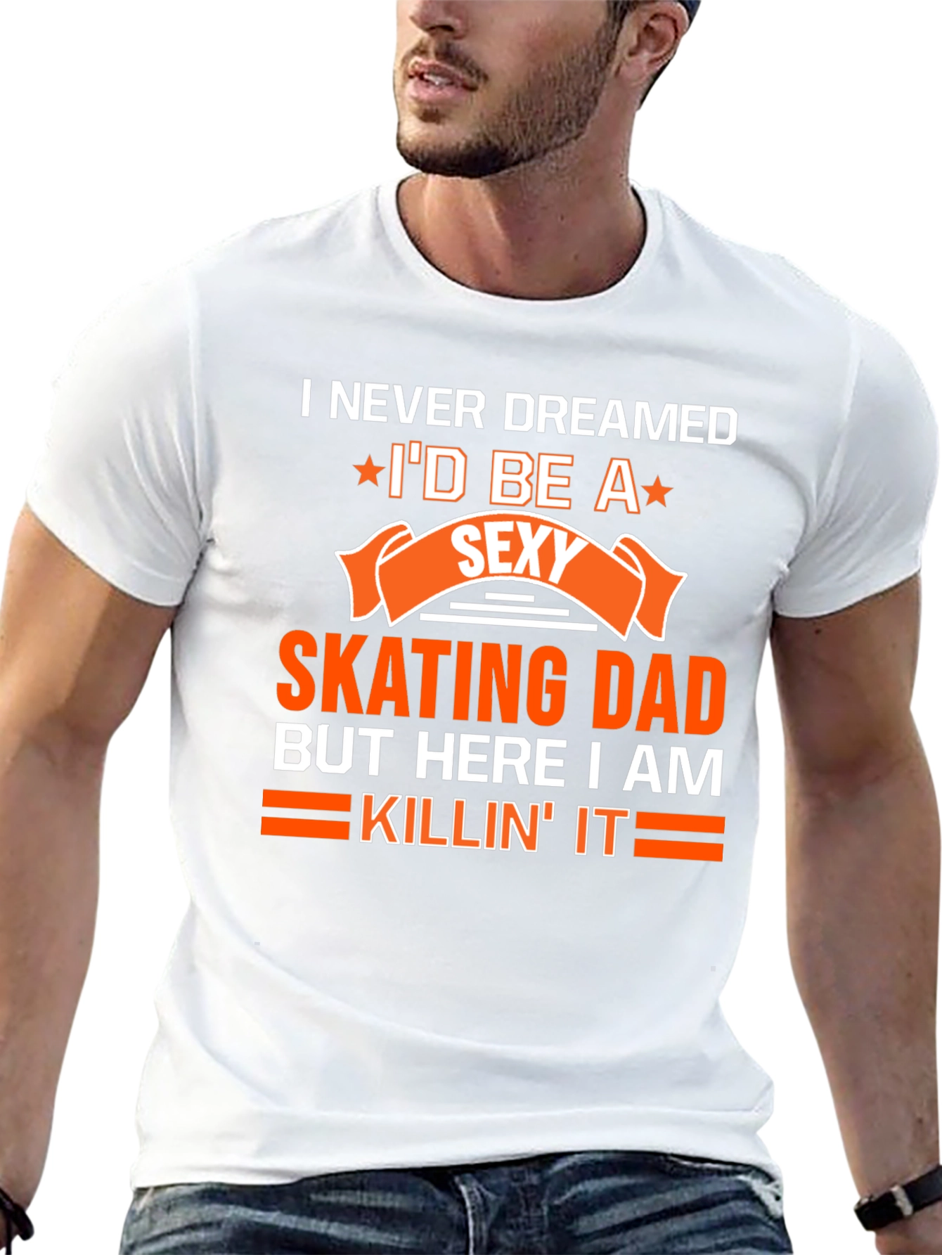 Sexy Skating Dad T-Shirt - Novelty Graphic Tee