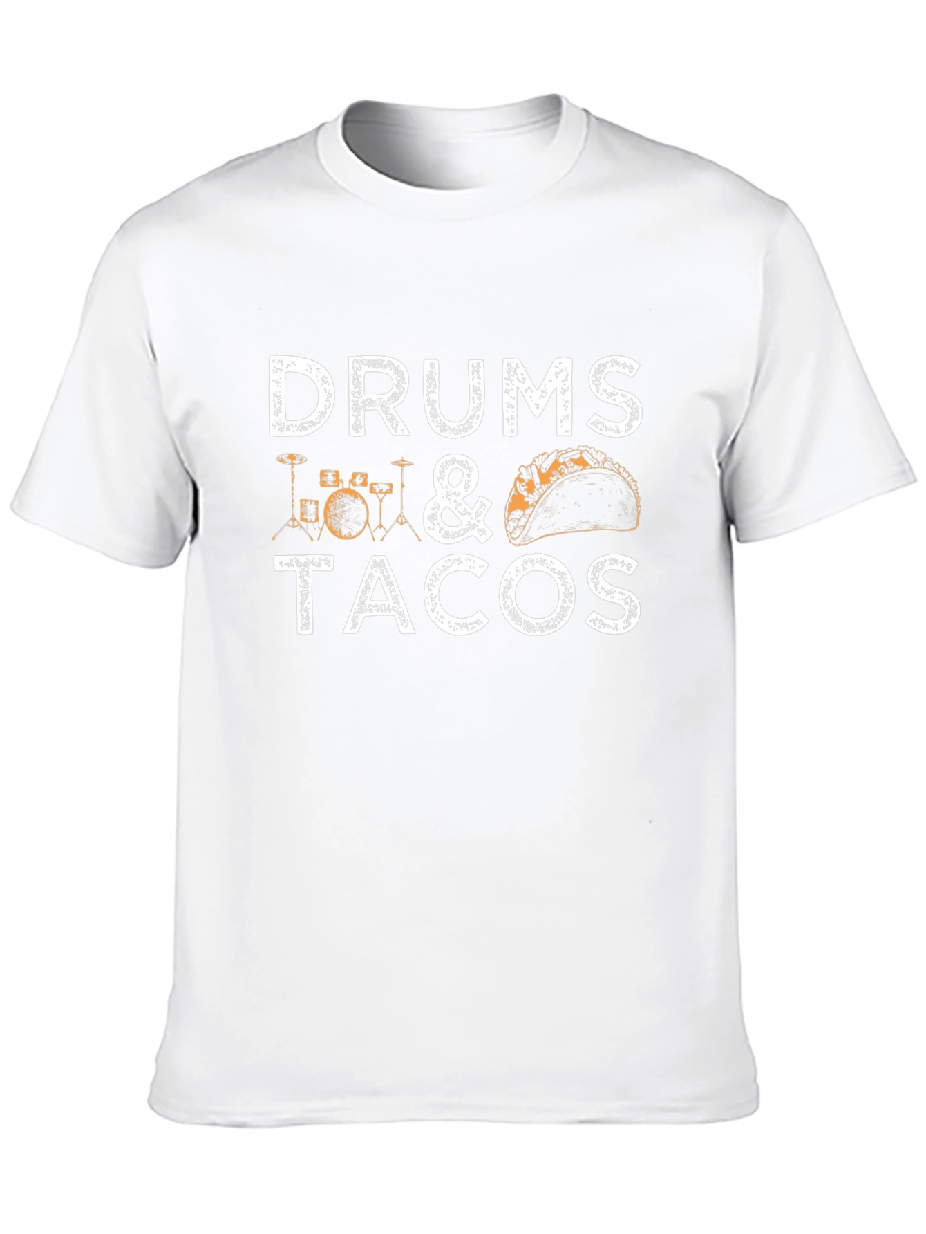 Drums & Tacos Black T-Shirt - Foodie Musician