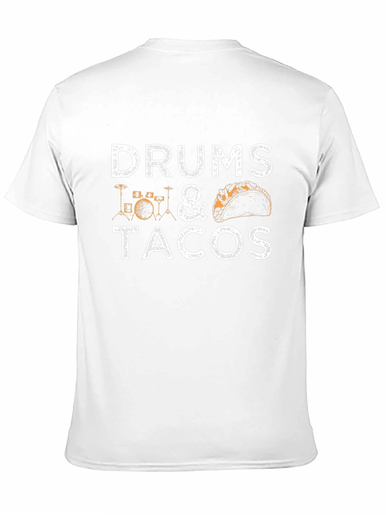 Drums & Tacos Black T-Shirt - Foodie Musician