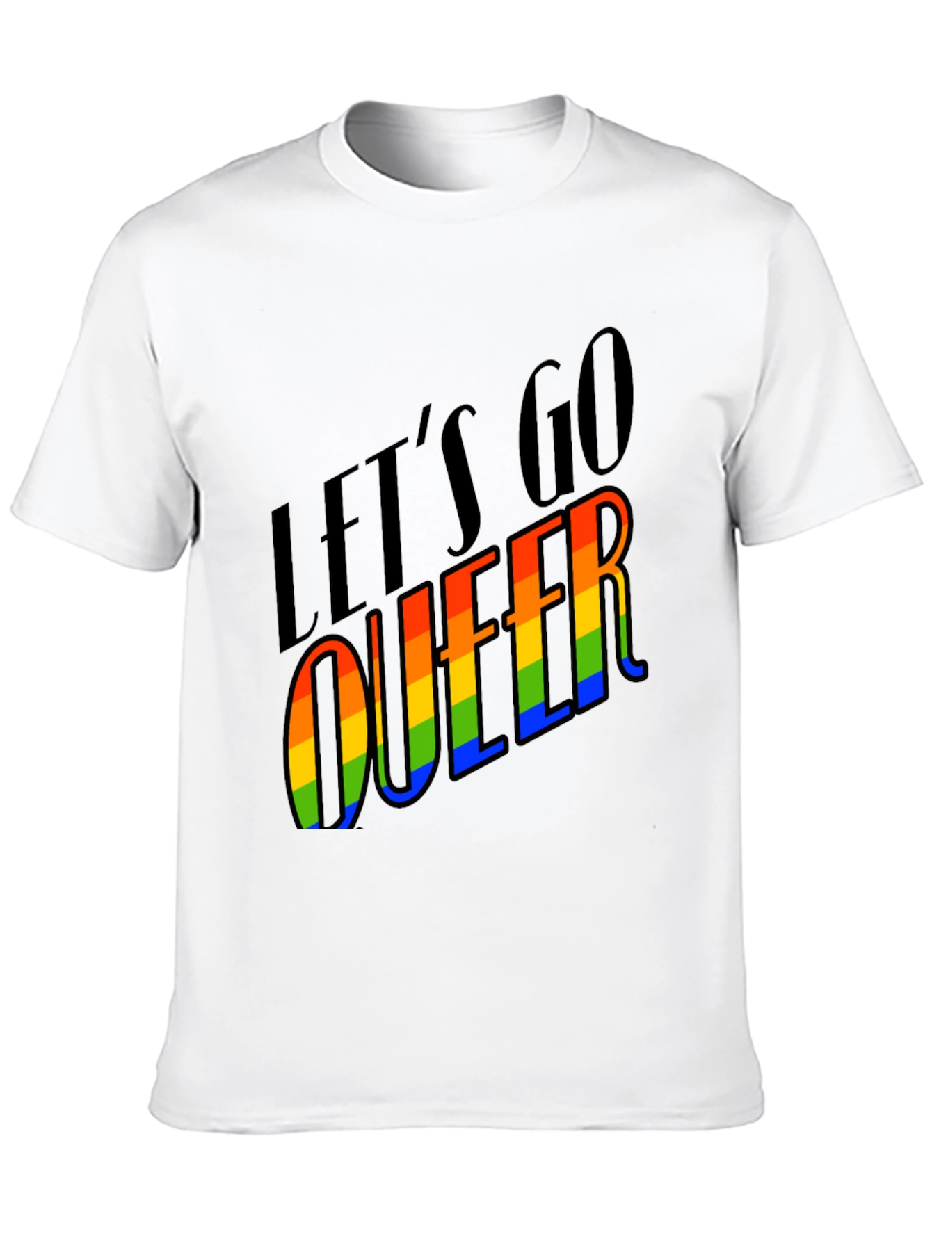 Lets Go Queer Pride T-Shirt - Black LGBTQ Tee