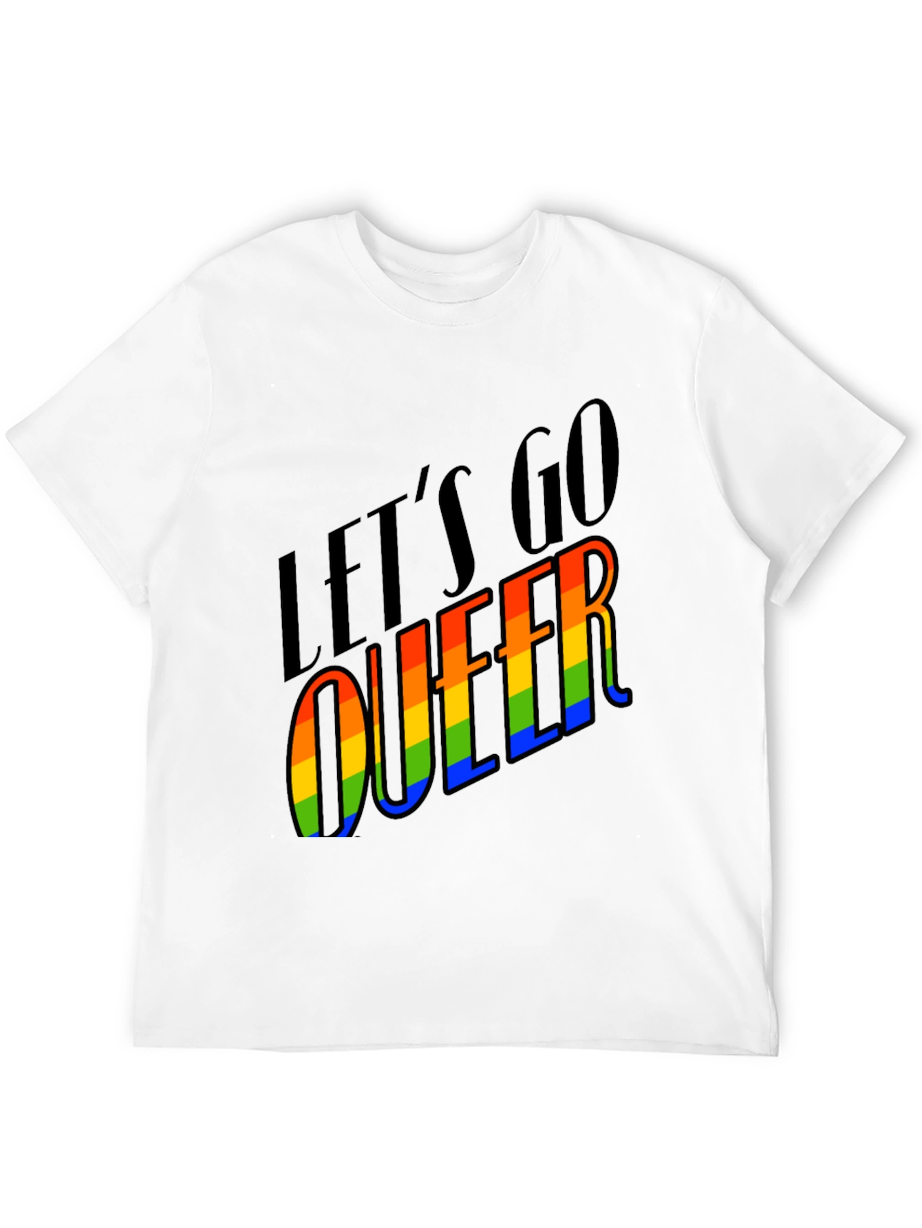 Lets Go Queer Pride T-Shirt - Black LGBTQ Tee