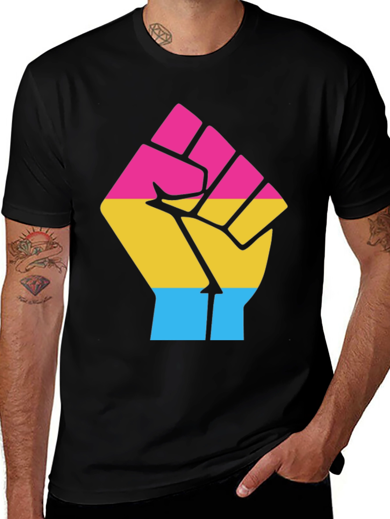 Pansexual Pride Fist T-Shirt